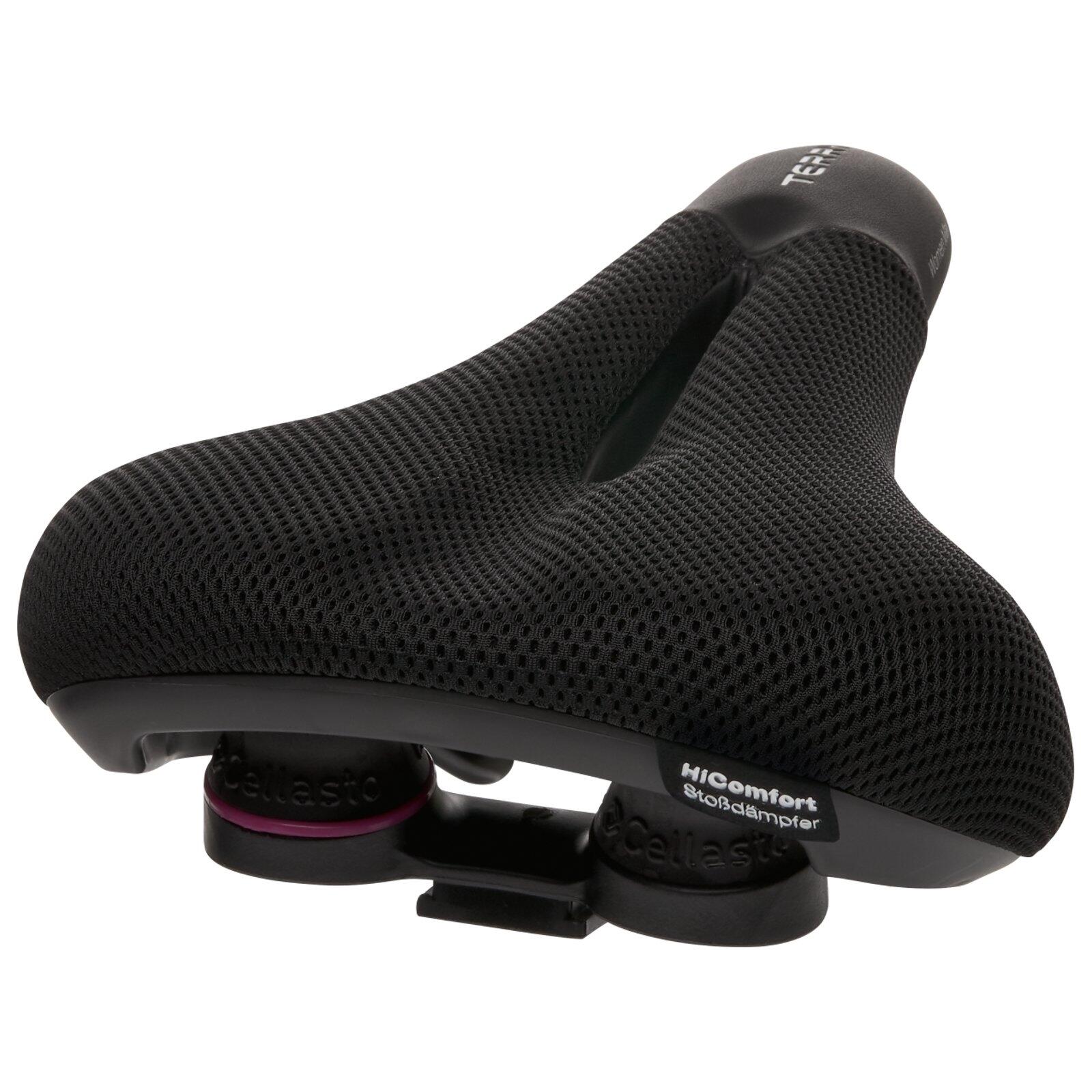 Siodełko Rowerowe Fisio Climavent Max Żelowe Damskie - Czarne