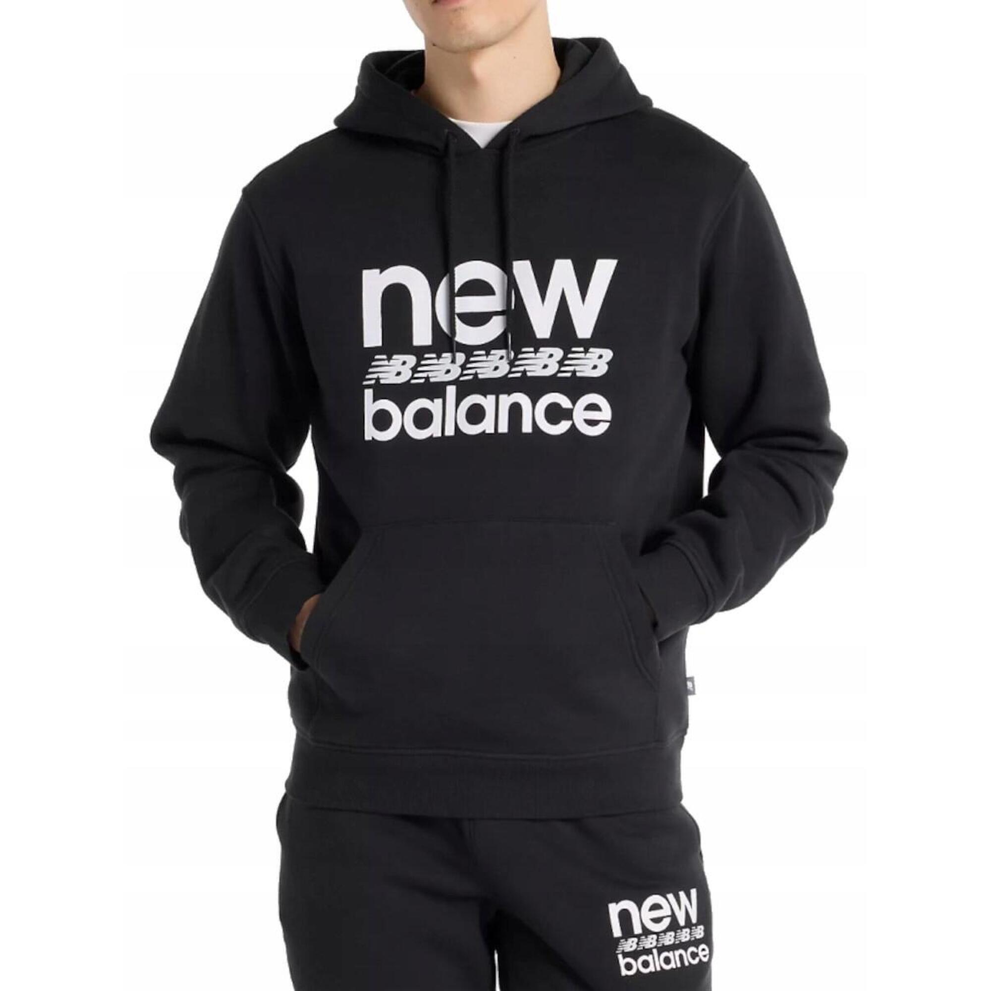 Bluza na co dzień Męska New Balance Ciepła Bawełniana Z Kapturem