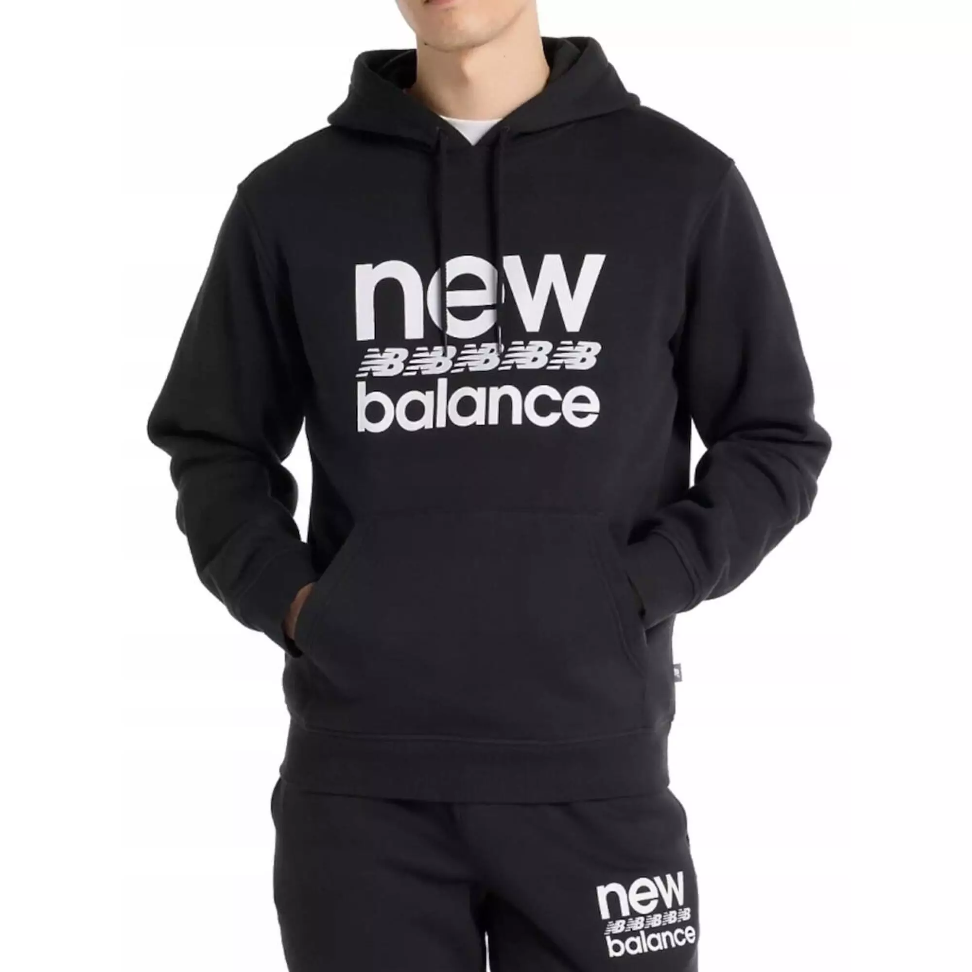 Bluza na co dzień Męska New Balance Ciepła Bawełniana Z Kapturem