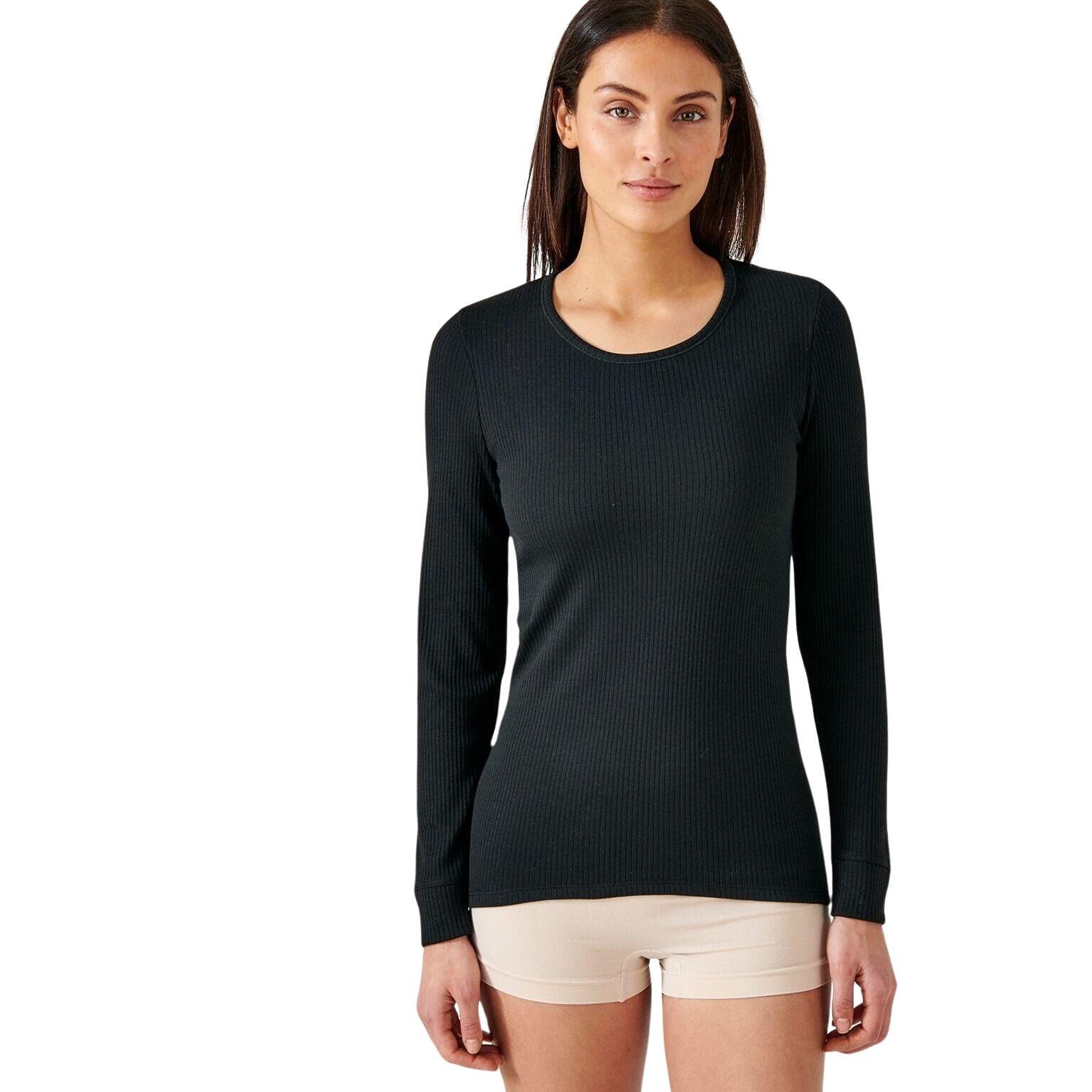 Damska koszulka z długim rękawem i okrągłym dekoltem Damart Thermolactyl