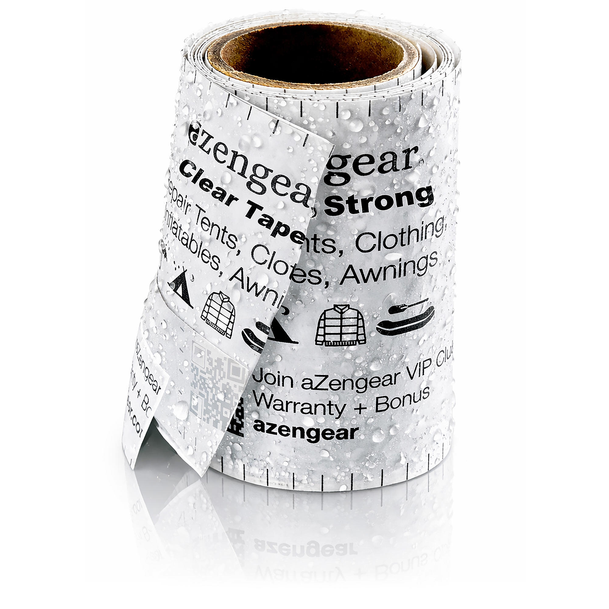 Przezroczysta i wodoodporna taśma Tenacious, zestaw naprawczy do kurtek