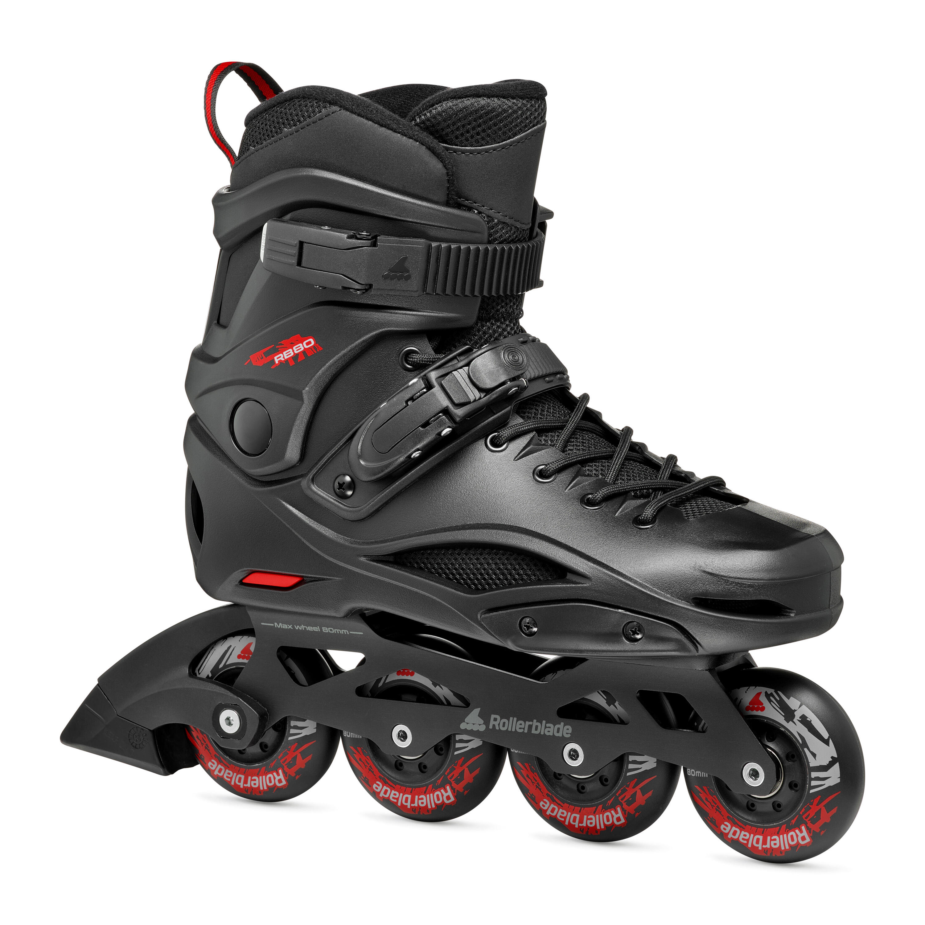Rolki Rollerblade RB 80 Black Red Street Unisex