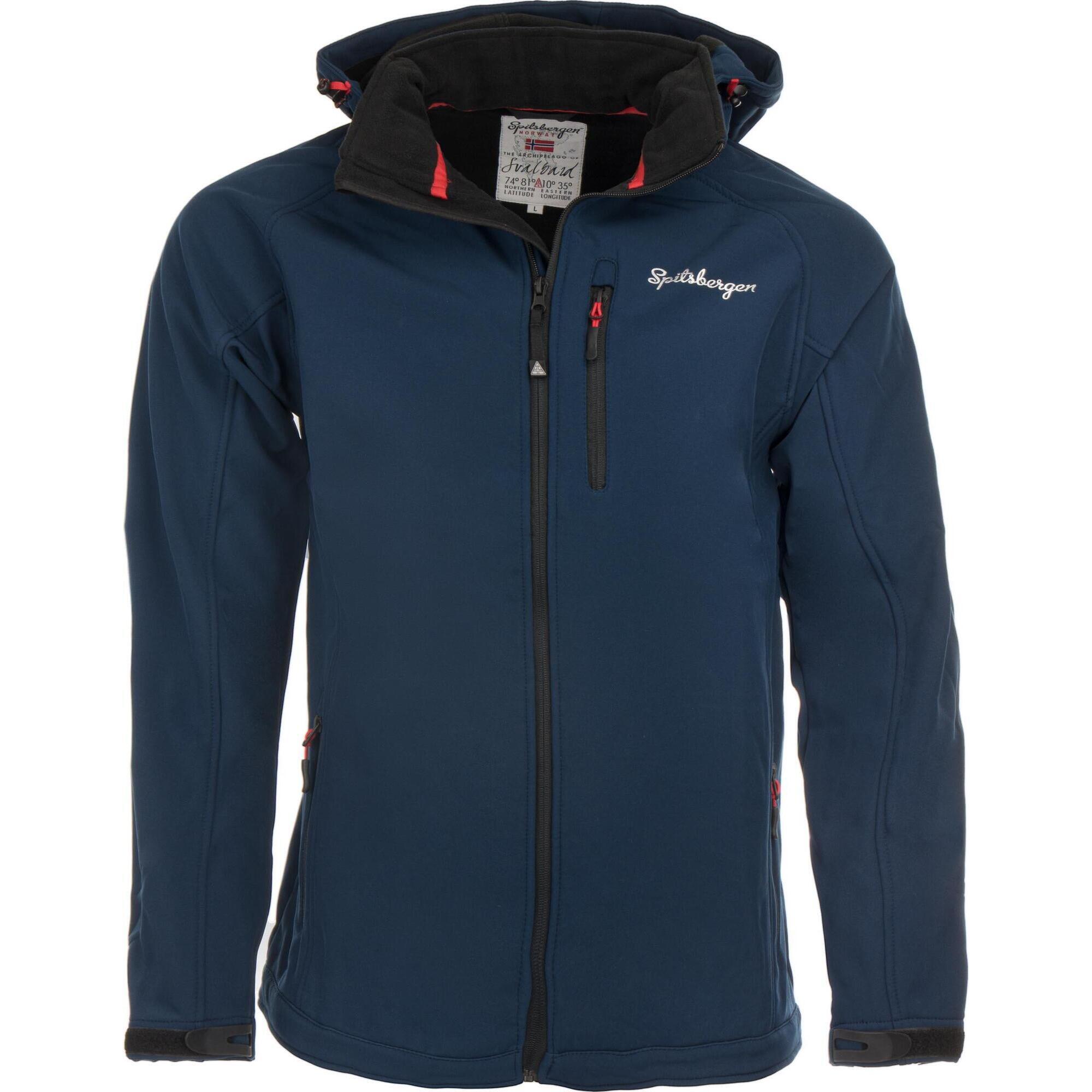 Kurtka softshell męska Spitsbergen 3-warstwowa Navy M