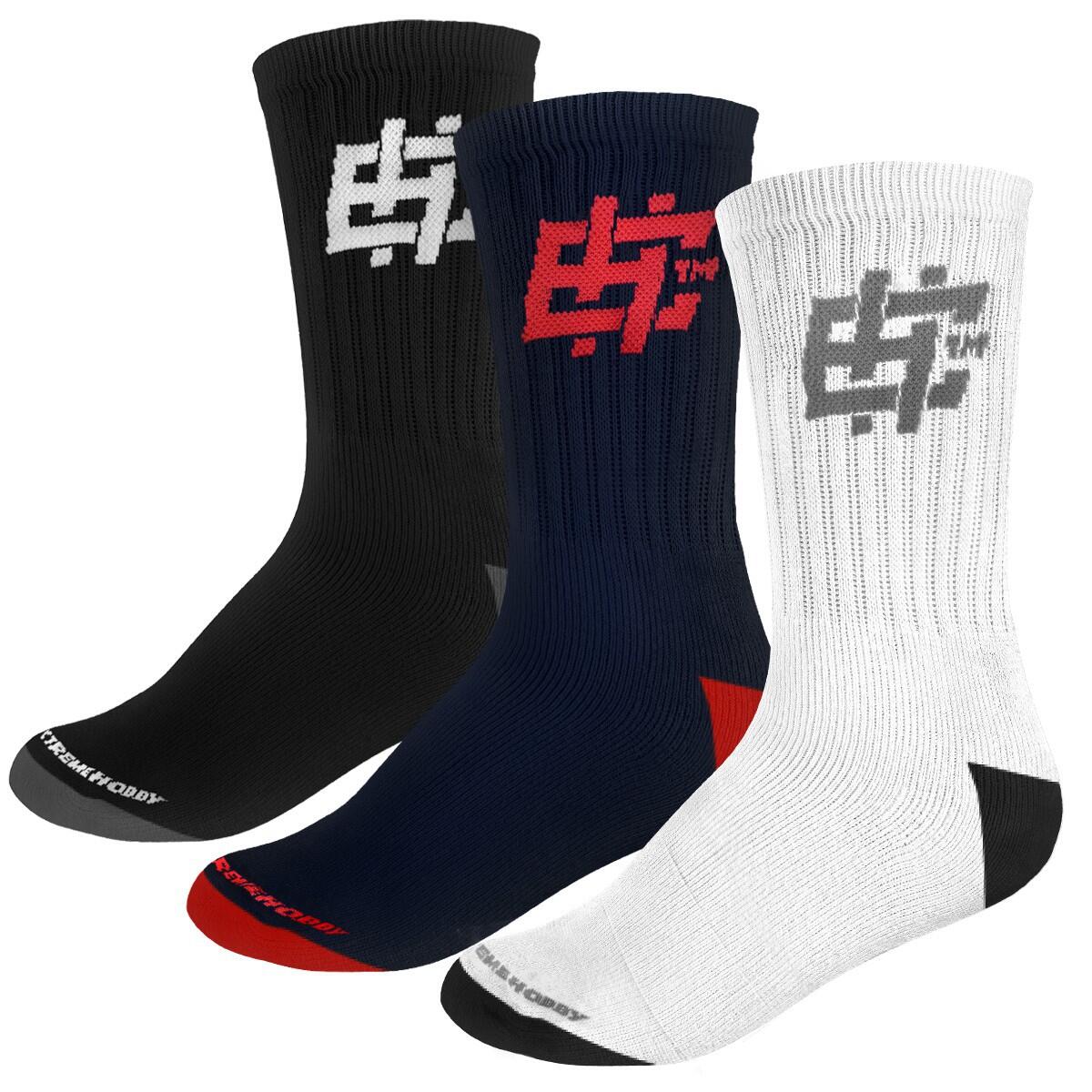 Skarpetki Sportowe Męskie długie EXTREME HOBBY HASHTAG – zestaw 3 par
