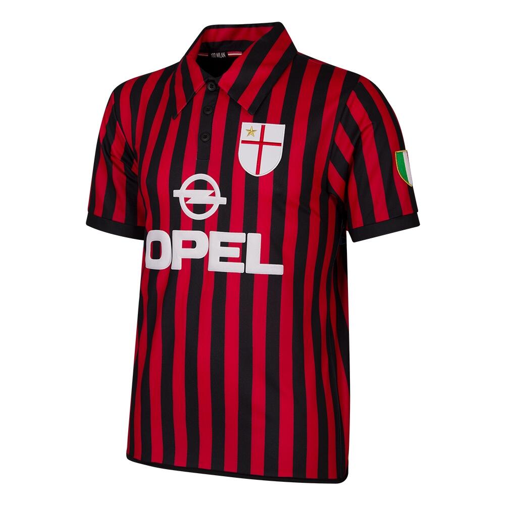 Retro koszulka piłkarska – Męska – AC Milan 2000 – Czerwony - Czarny