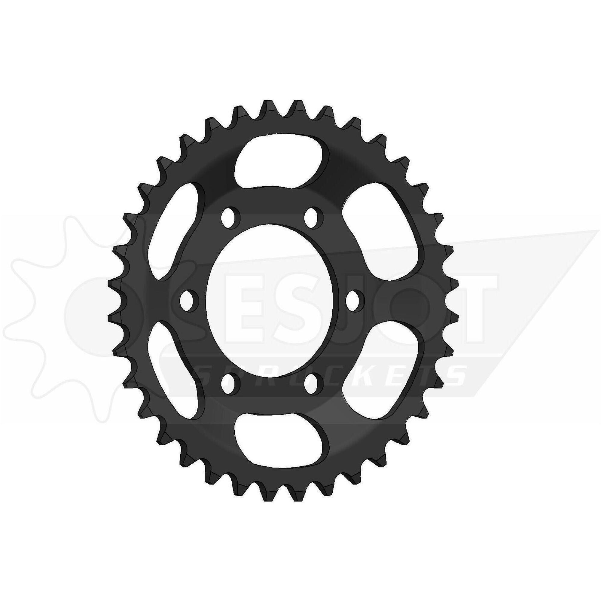 Zębatka Esjot 415 45z stalowa czarna do rowerów
