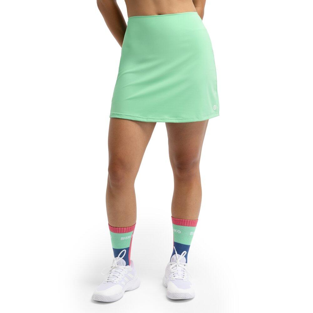 Damskie spódnico-spodenki do gry w padla Padel Siroko Bunt Green
