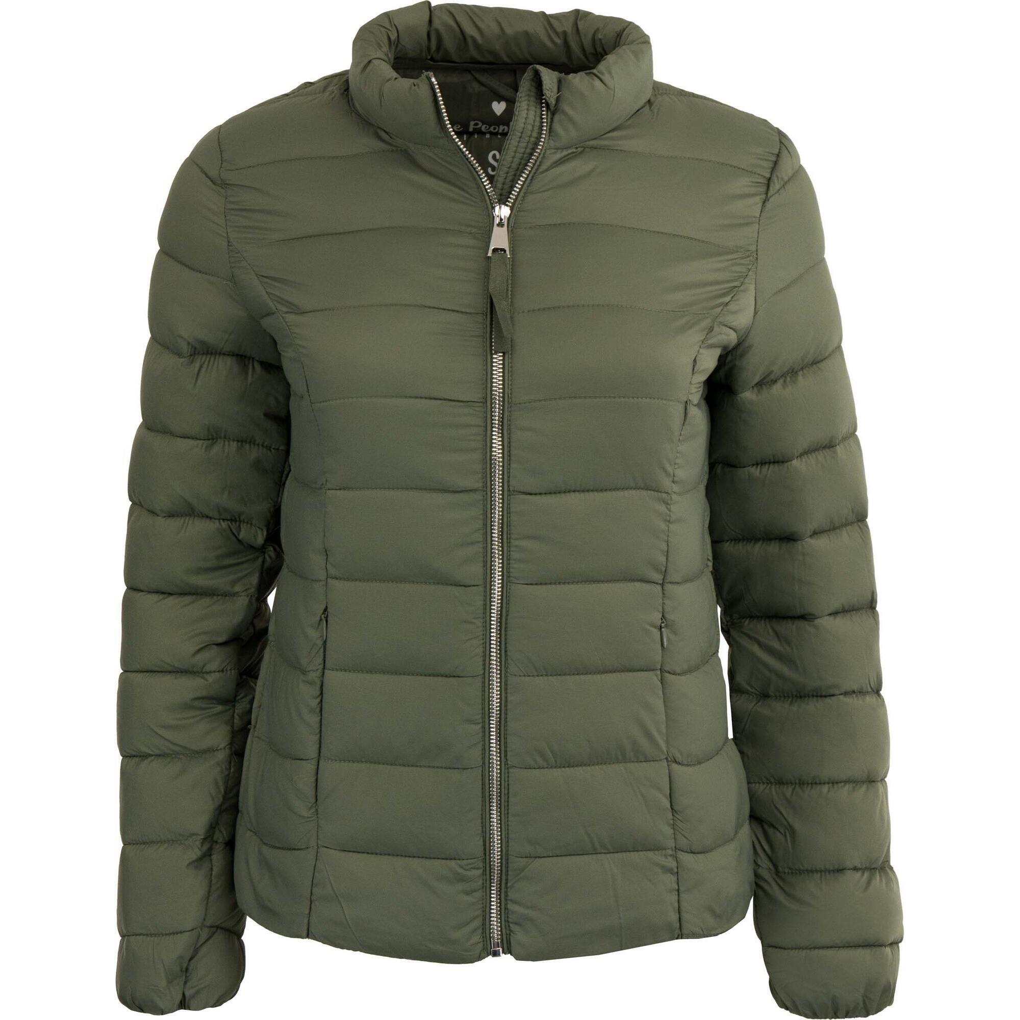 Ciepła kurtka zimowa damska Eliza Olive XL - wodoodporna i modna