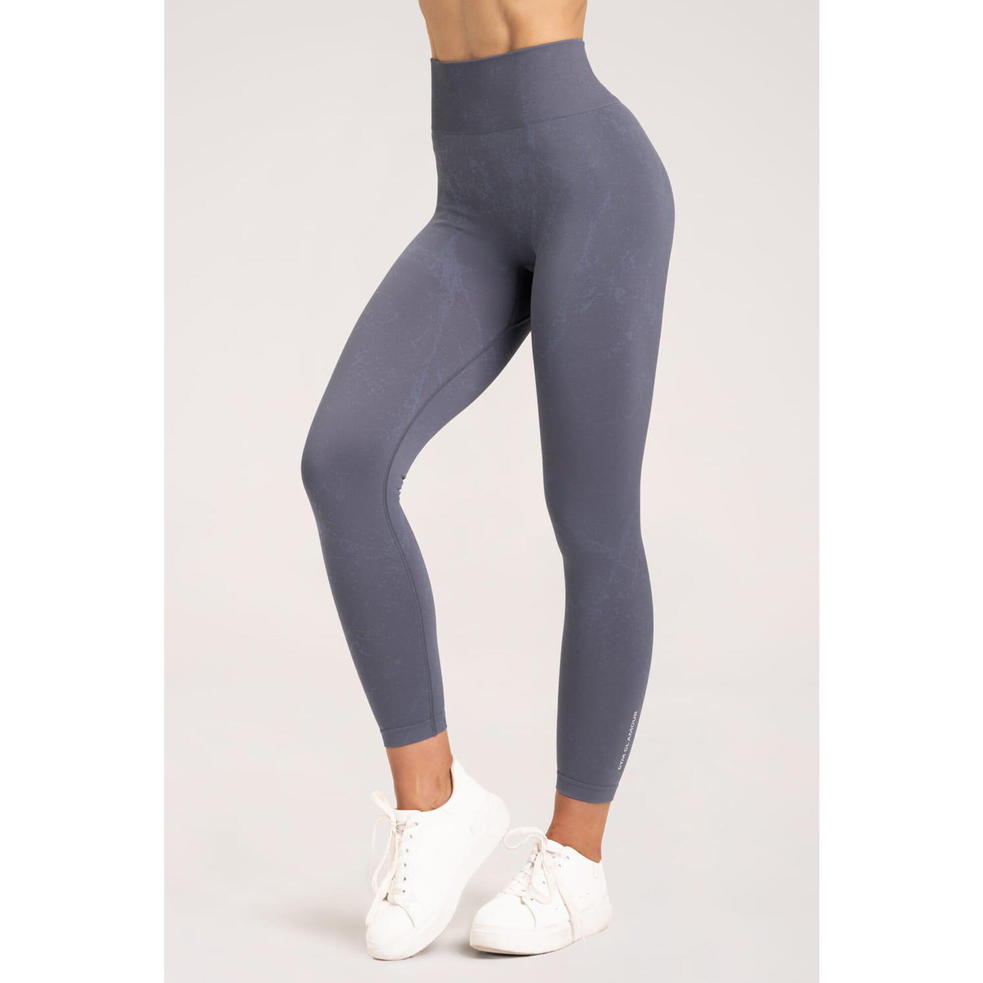 Legginsy fitness damskie Gym Glamour marble