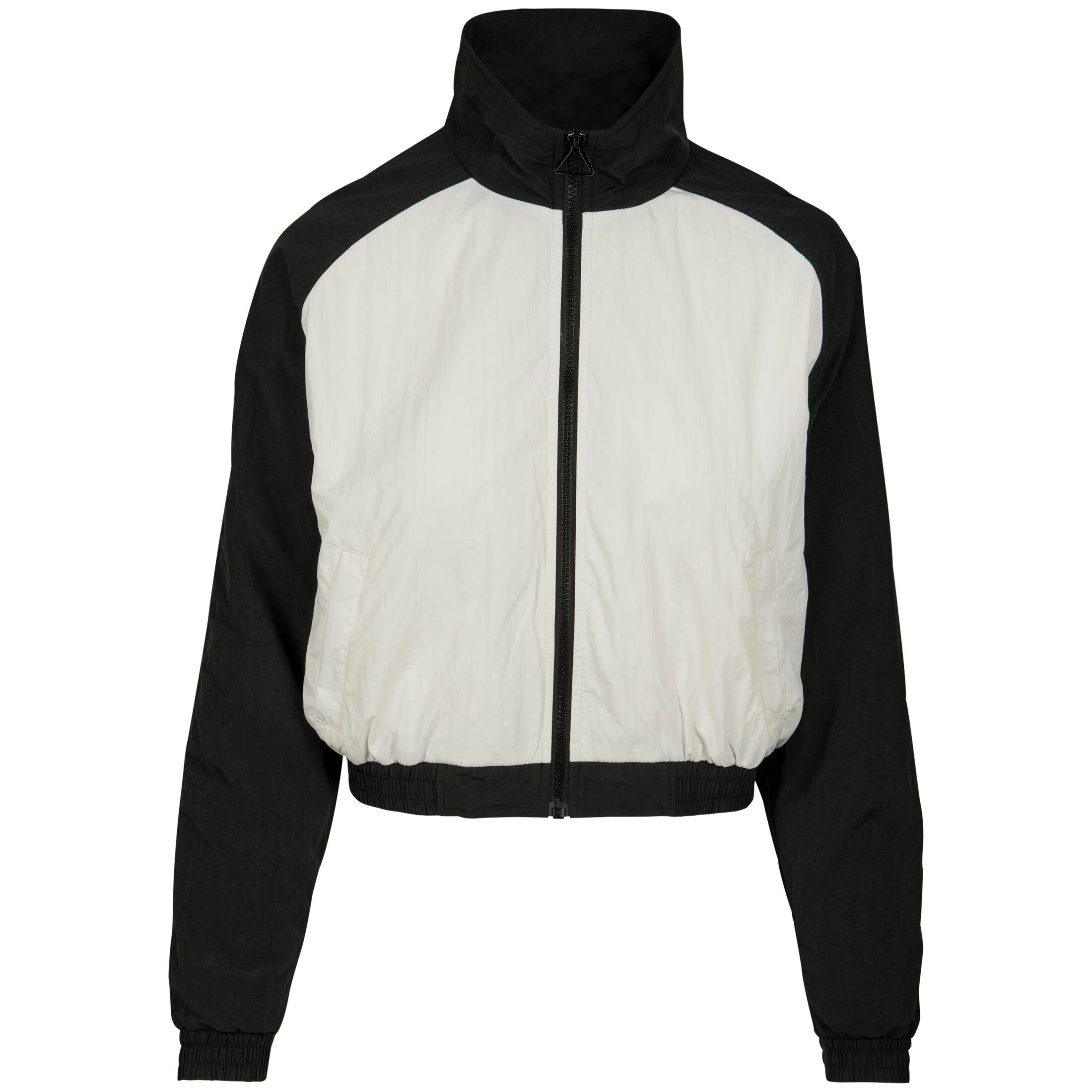 Damska miejska klasyczna parka z marszczonym kołnierzem