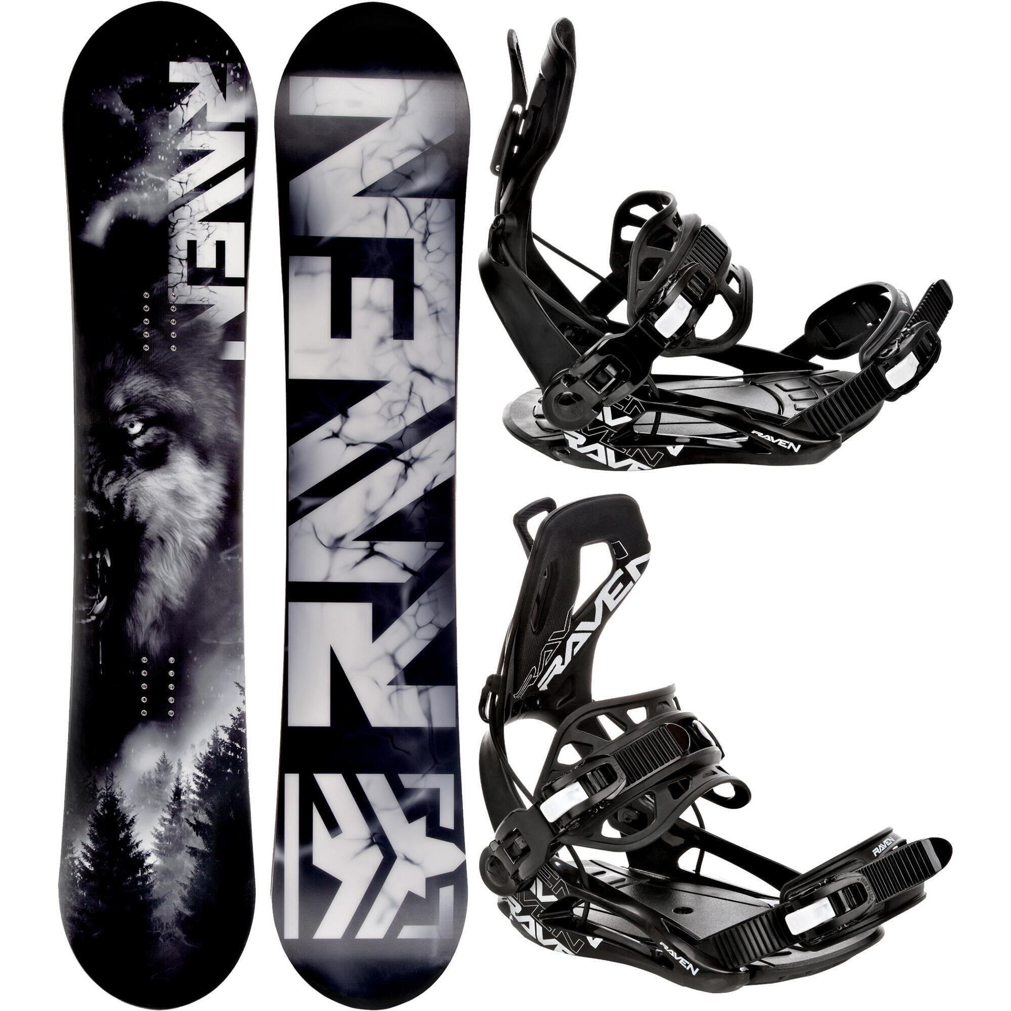Zestaw Deska snowboardowa Raven Lupus + wiązania Raven FTM450