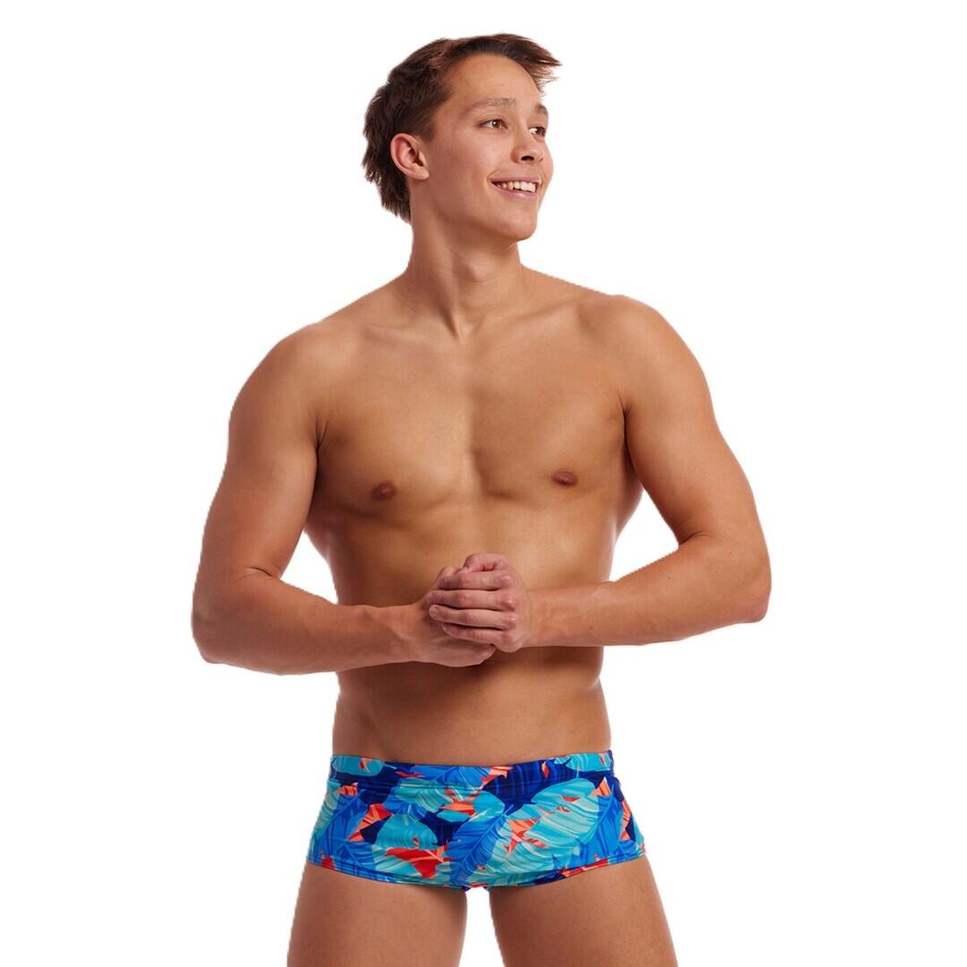 Kąpielówki męskie spodenki na basen plażę Funky Trunks Lotsa Leaves