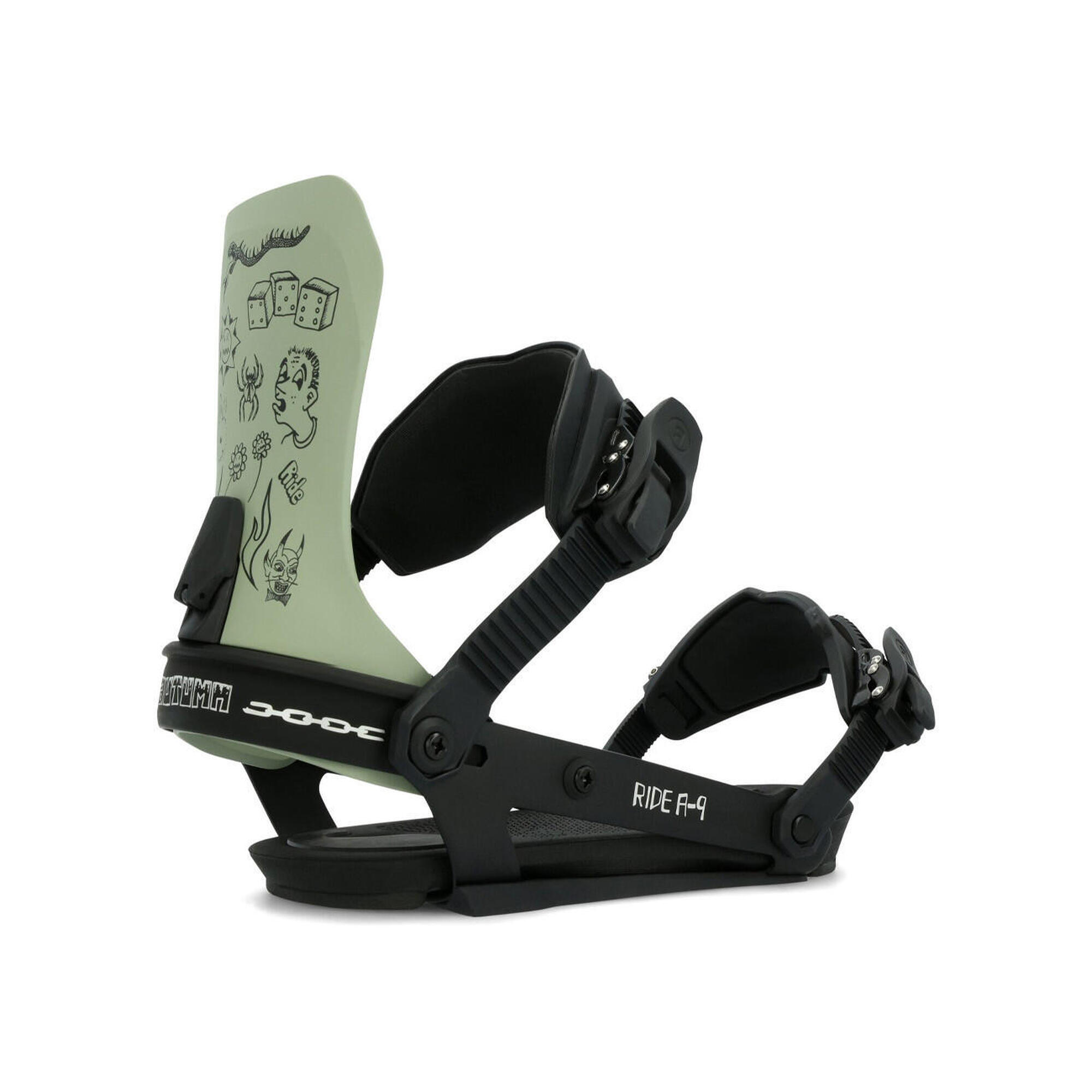 Wiązania snowboardowe unisex Ride A-9 Autumn