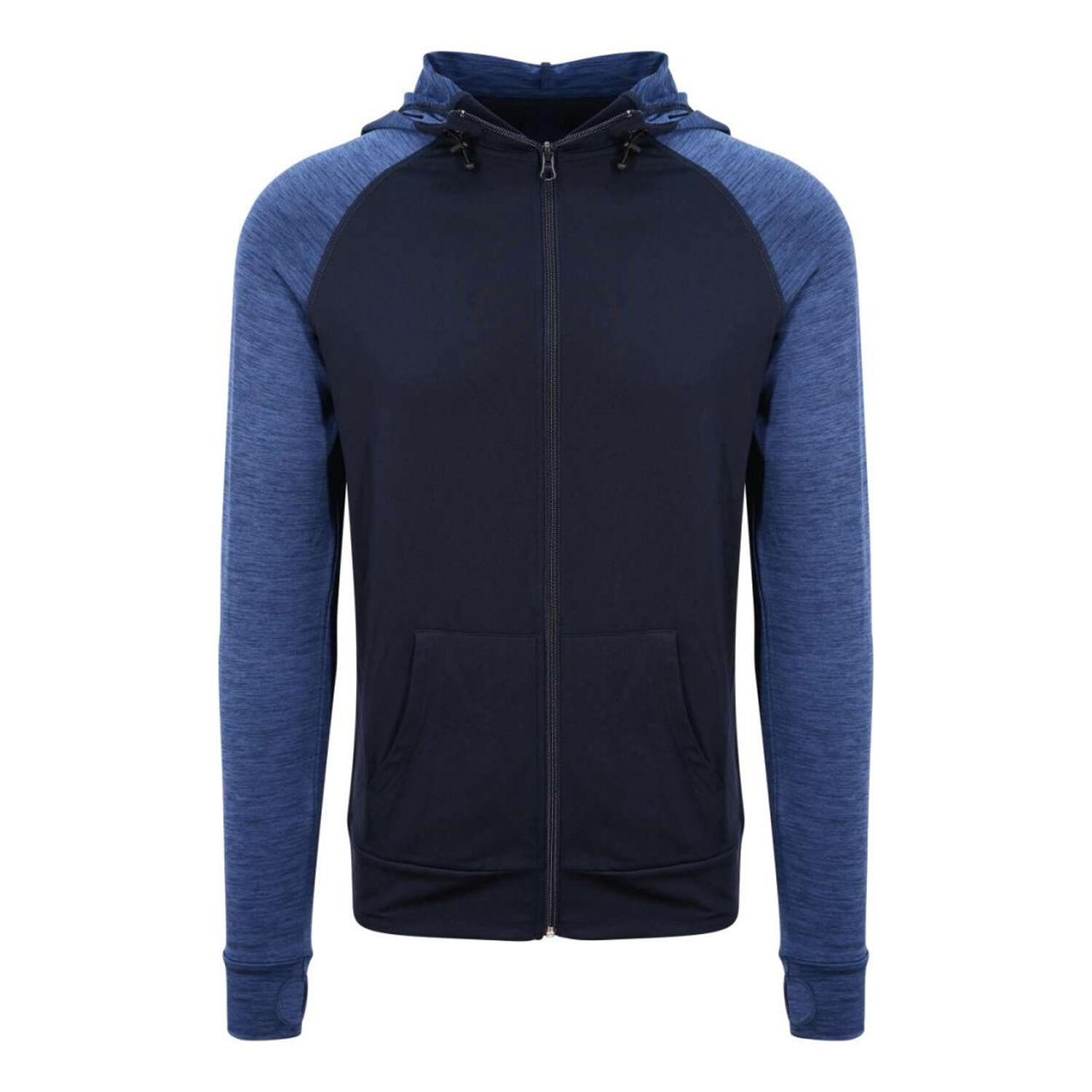 Bluza Rozpinana Męska Kontrastowa Melanż Slim