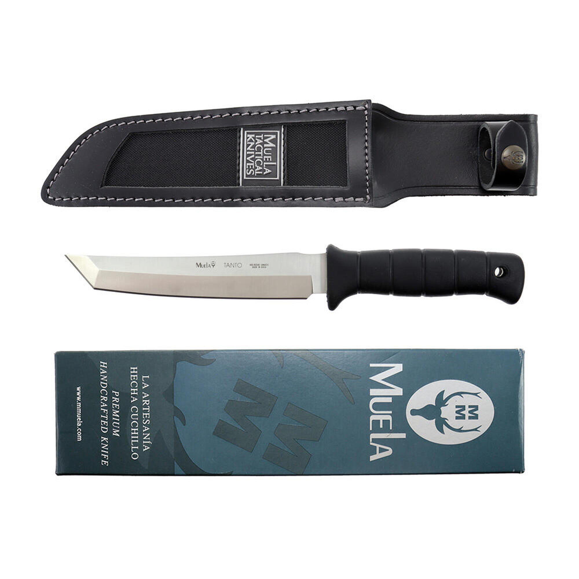 Nóż tanto 190 mm ze skórzaną pochwą