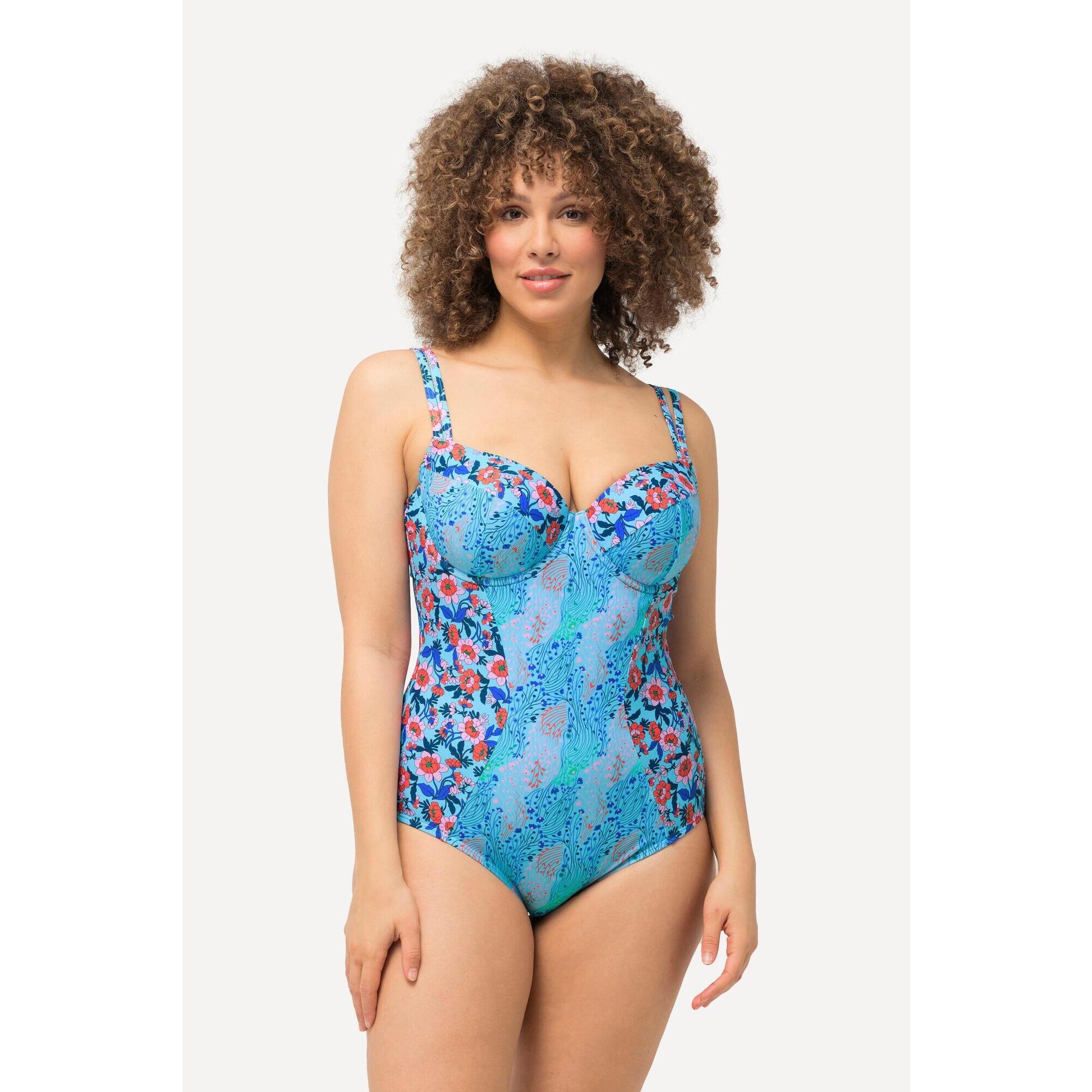 Damski Strój kąpielowy miękkie miseczki fiszbiny regulowane ramiączka