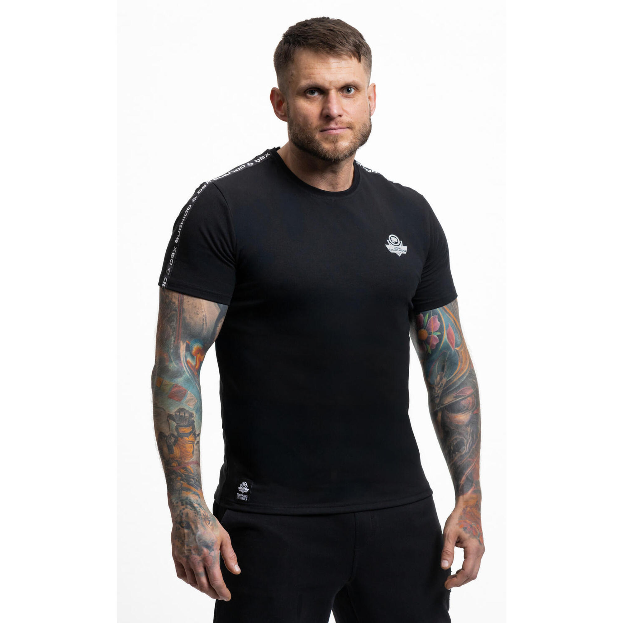 T-Shirt bawełniany Premium z lampasami DBX Bushido
