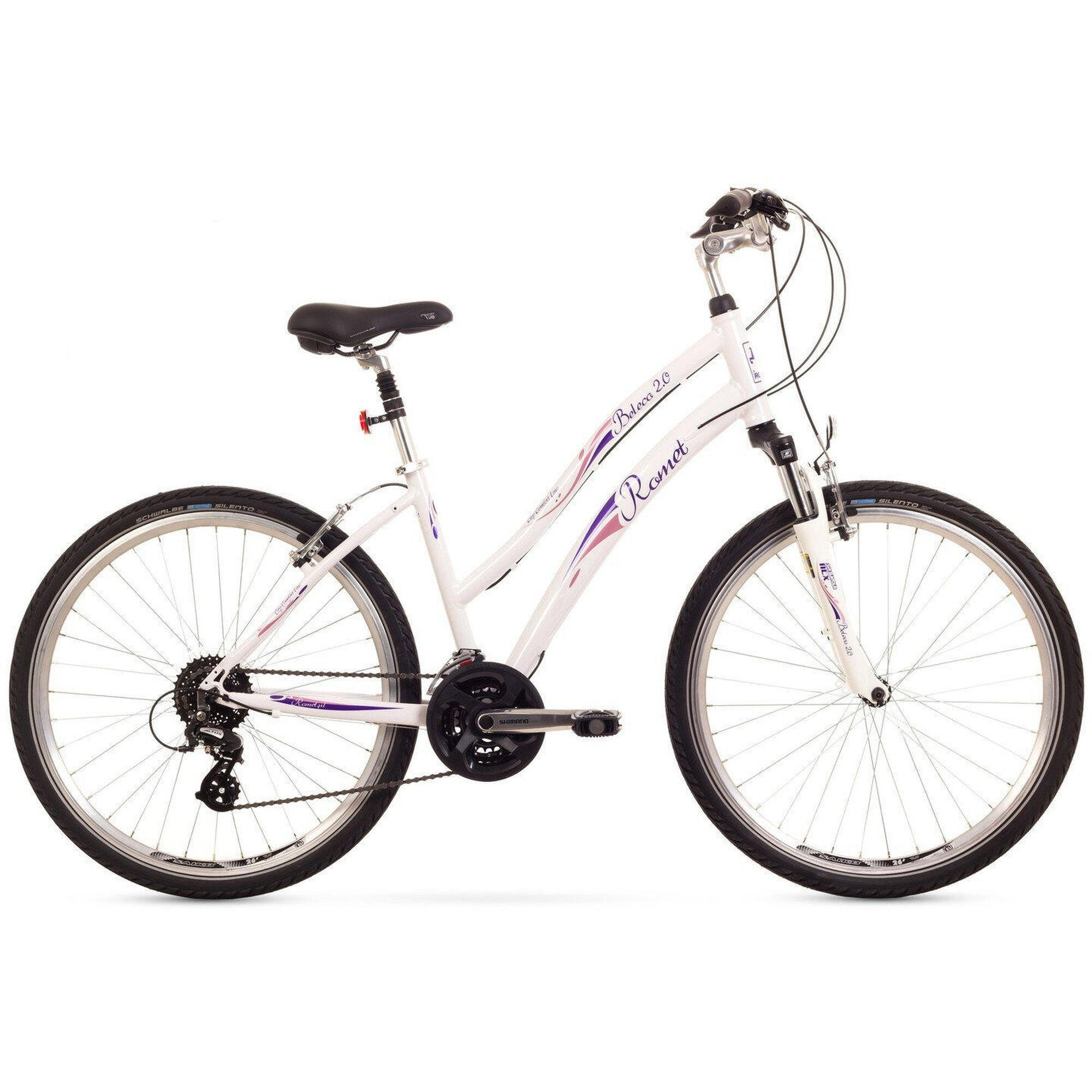 Rower miejski Romet Belleco 2.0 biały koło 26" rama 18"