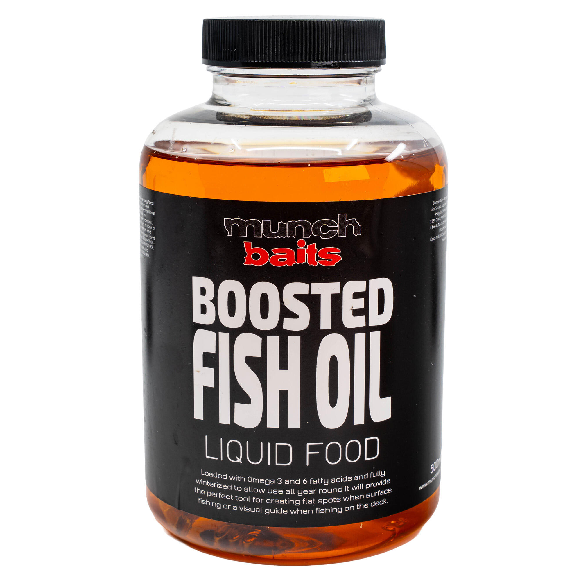 Liquid Dodatek Do Zanęt Przynęt Munch Baits Boosted Fish Oil 500Ml