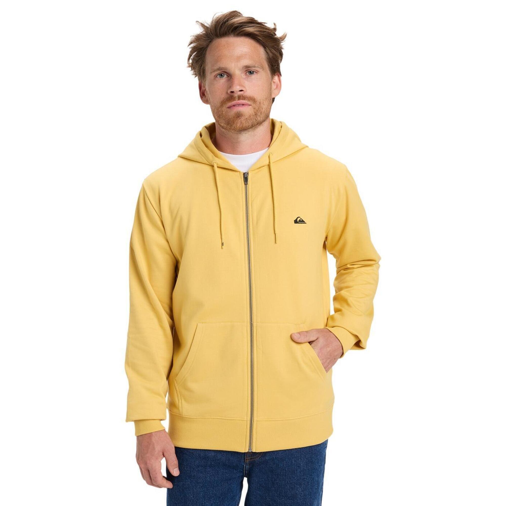 Bluza na zamek dla Mężczyzn BASIC ZIP Żółty