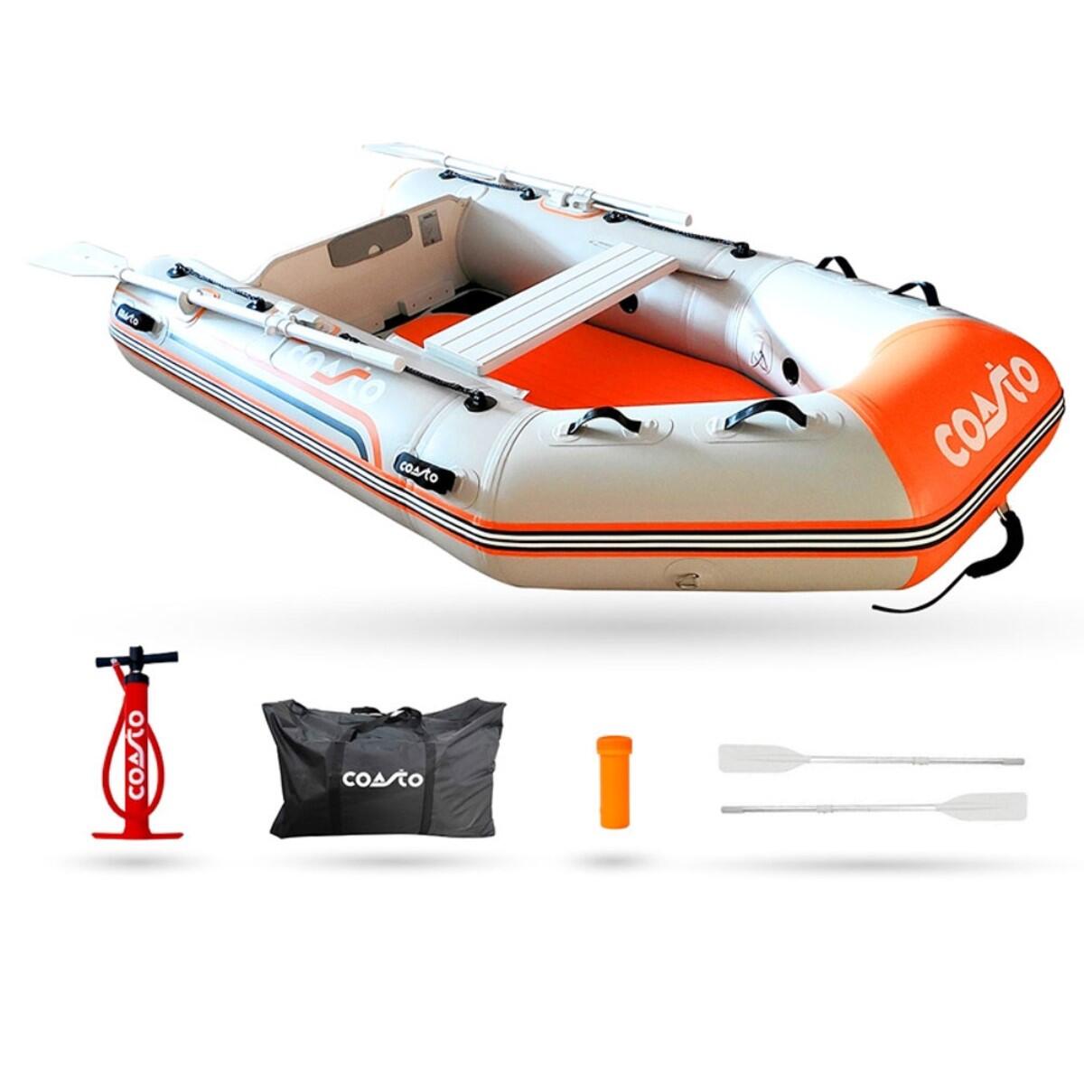 Dmuchana łódź z akcesoriami - 4 osoby - łódź wiosłowa / motorowa - CDS270S