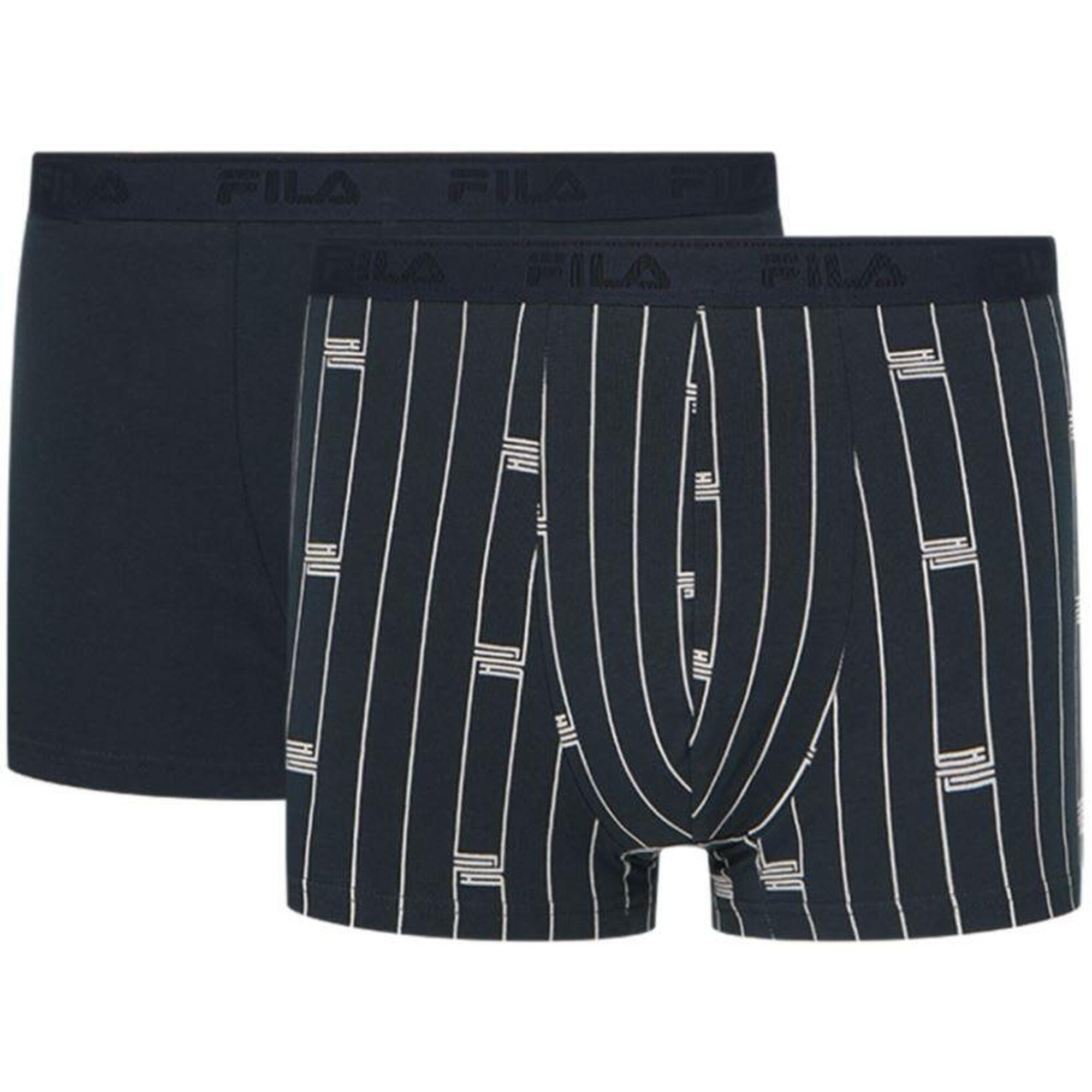 Man Boxer Elastic With Logo Pack Of 2 Pieces