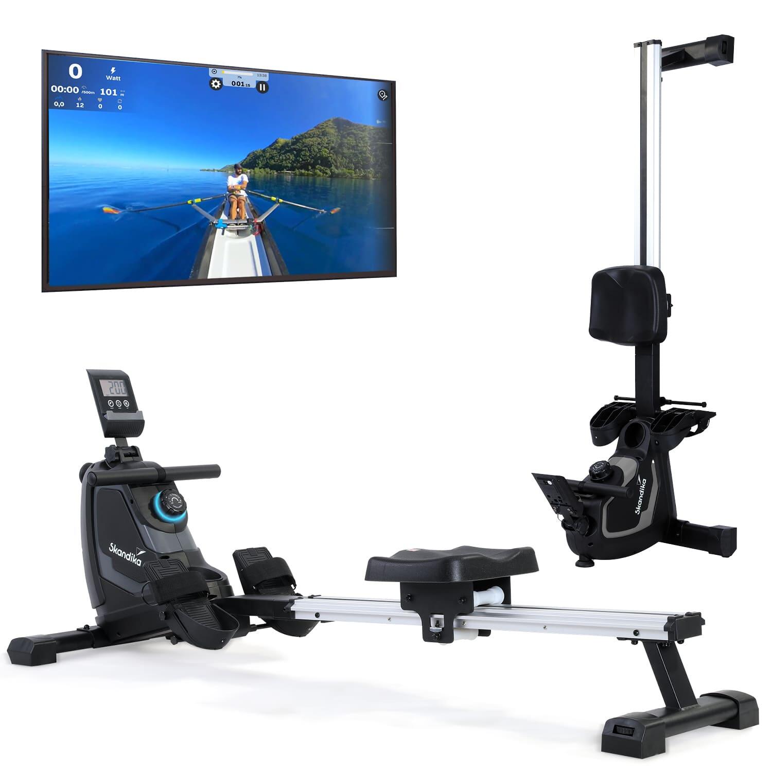 Wioślarz stacjonarny, magnetyczny Venn, z wyświetlaczem LCD, do 125 kg