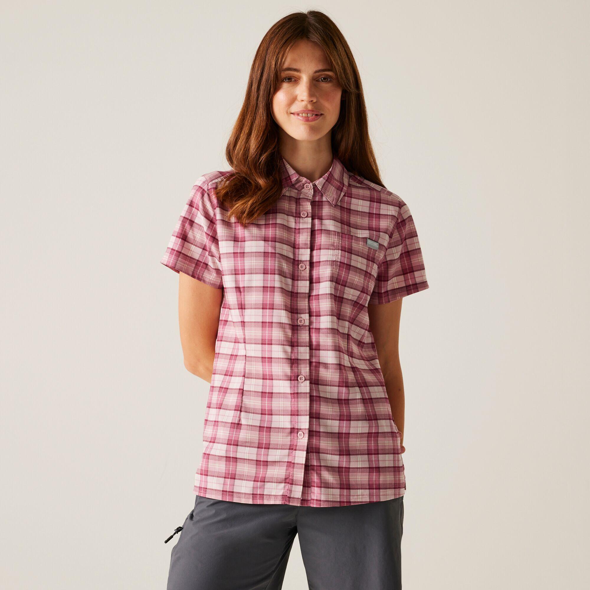 Koszula turystyczna damska Begarno z krótkim rękawem