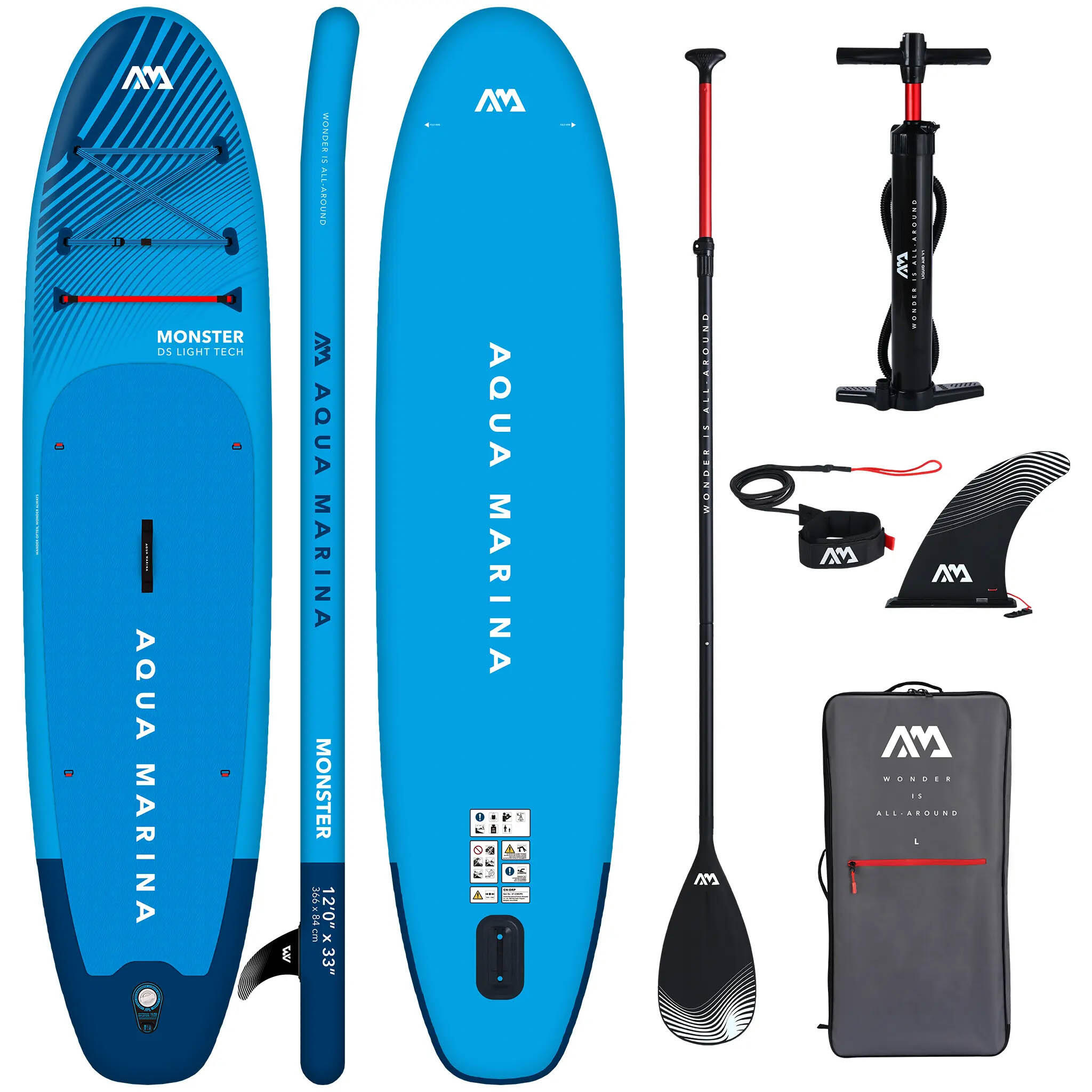 Deska Pompowana SUP Aqua Marina Monster 12'0" Niebieski