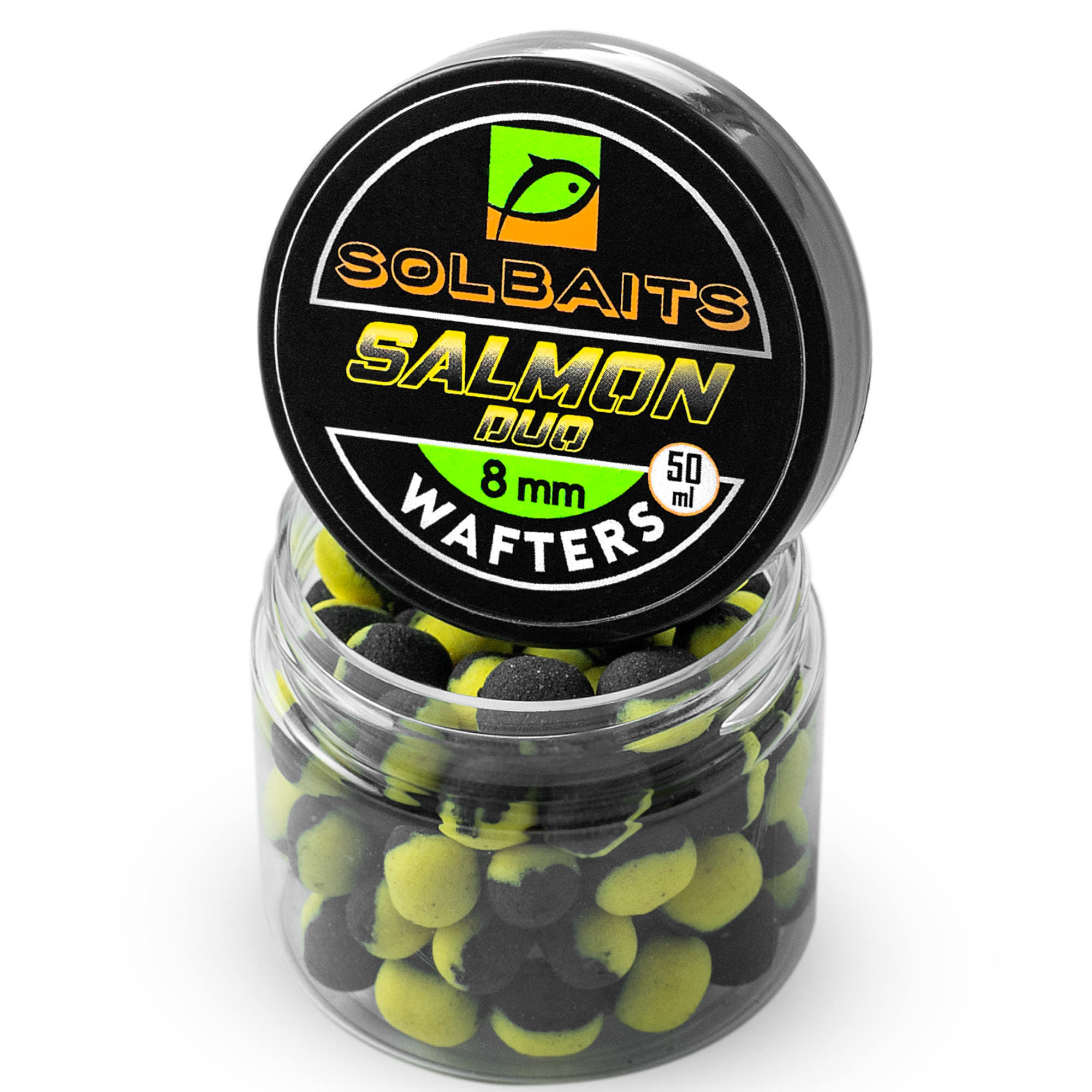 Przynęta Kulki Wafters Solbaits Salmon Duo 8Mm Wafters Black - Yellow 50Ml