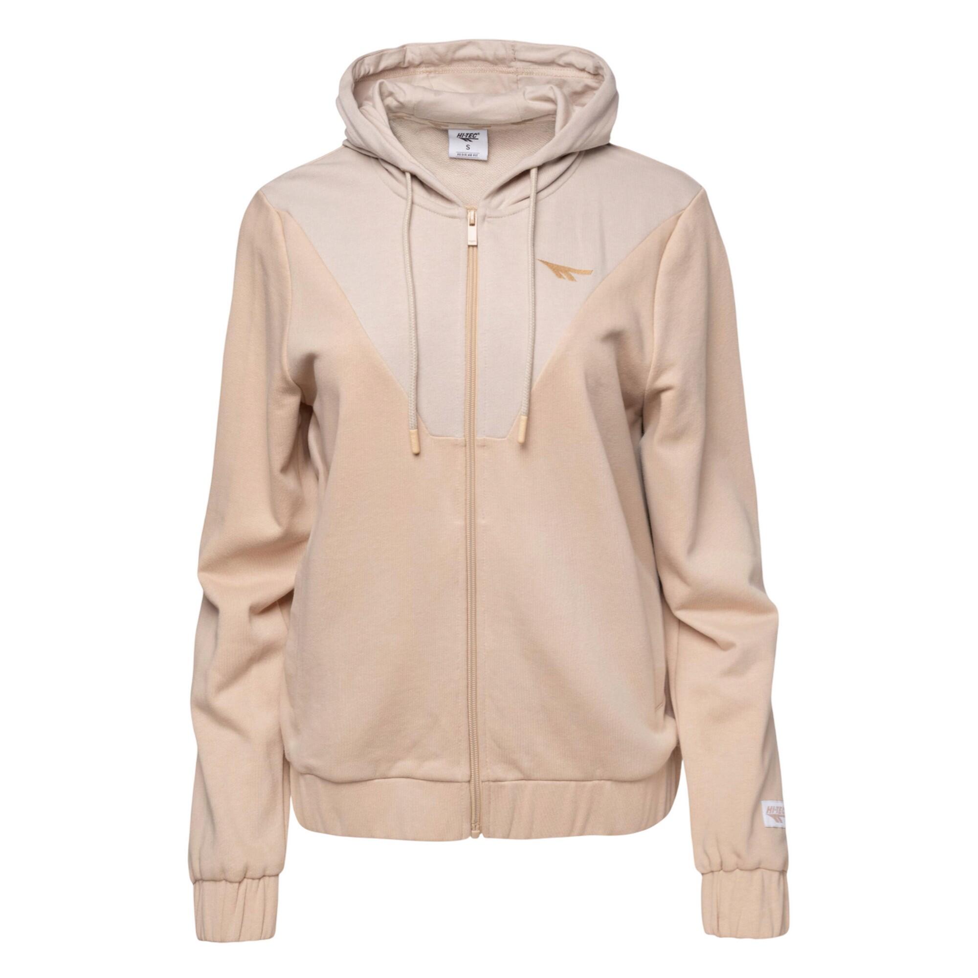 Damska Bluza Z Kapturem Hiba Z Pełnym Zamkiem Błyskawicznym