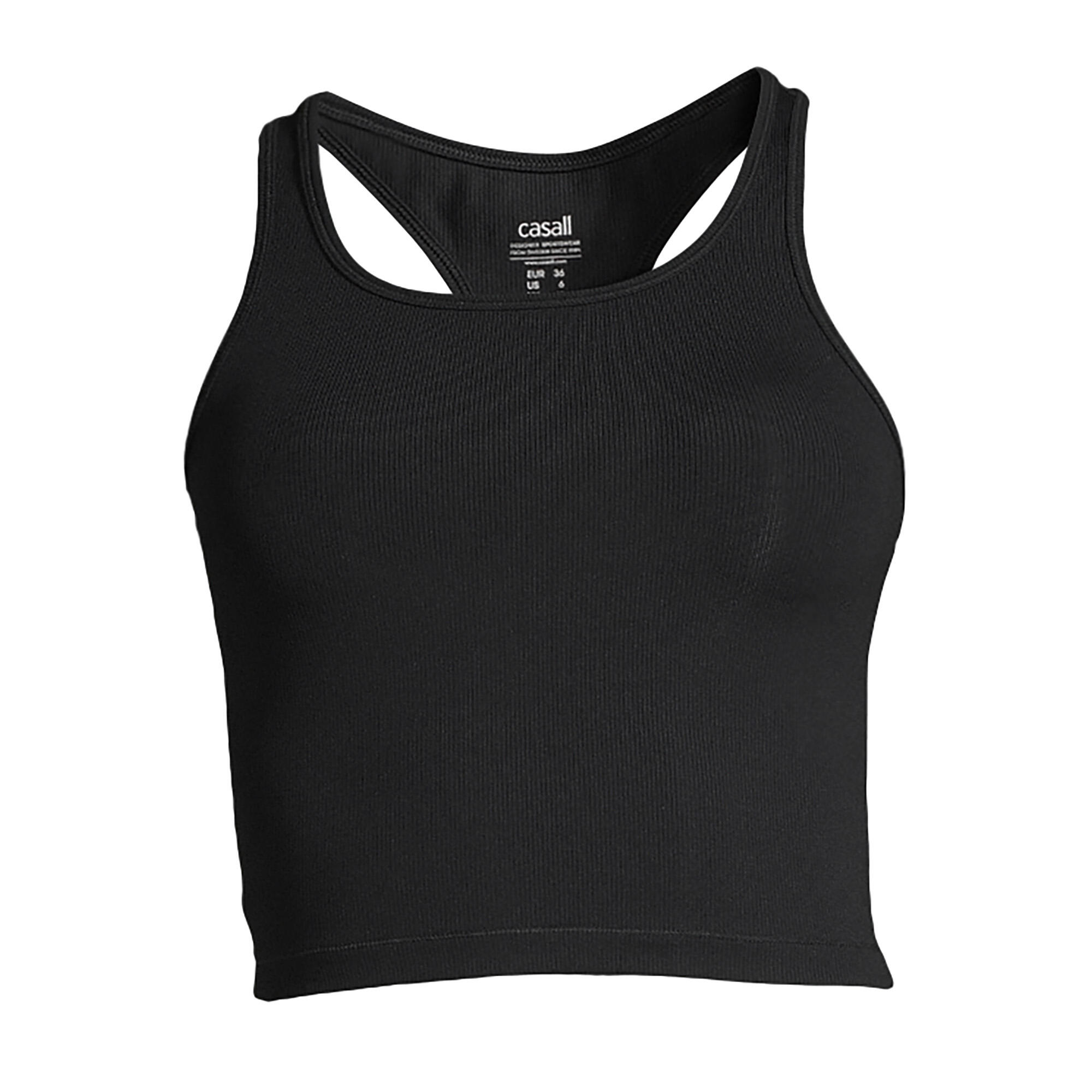 Koszulka Damska Casall Crop Rib Racerback Oddychająca Elastyczna