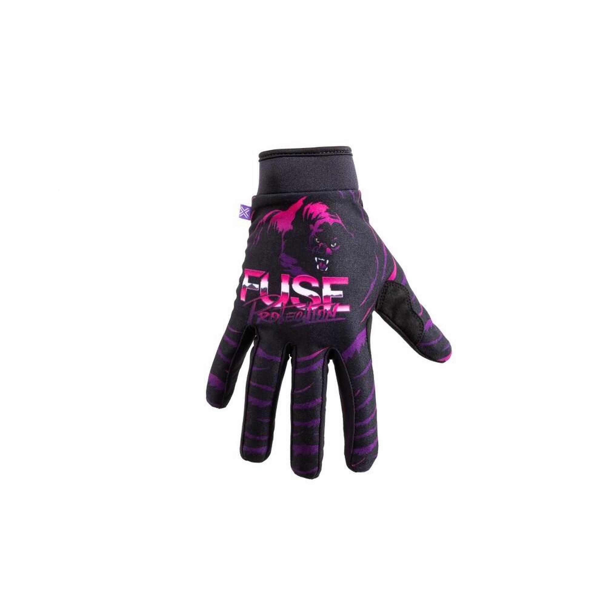 Rękawiczki BMX Fuse Chroma Night Panther – dziecięce – czarne – XL