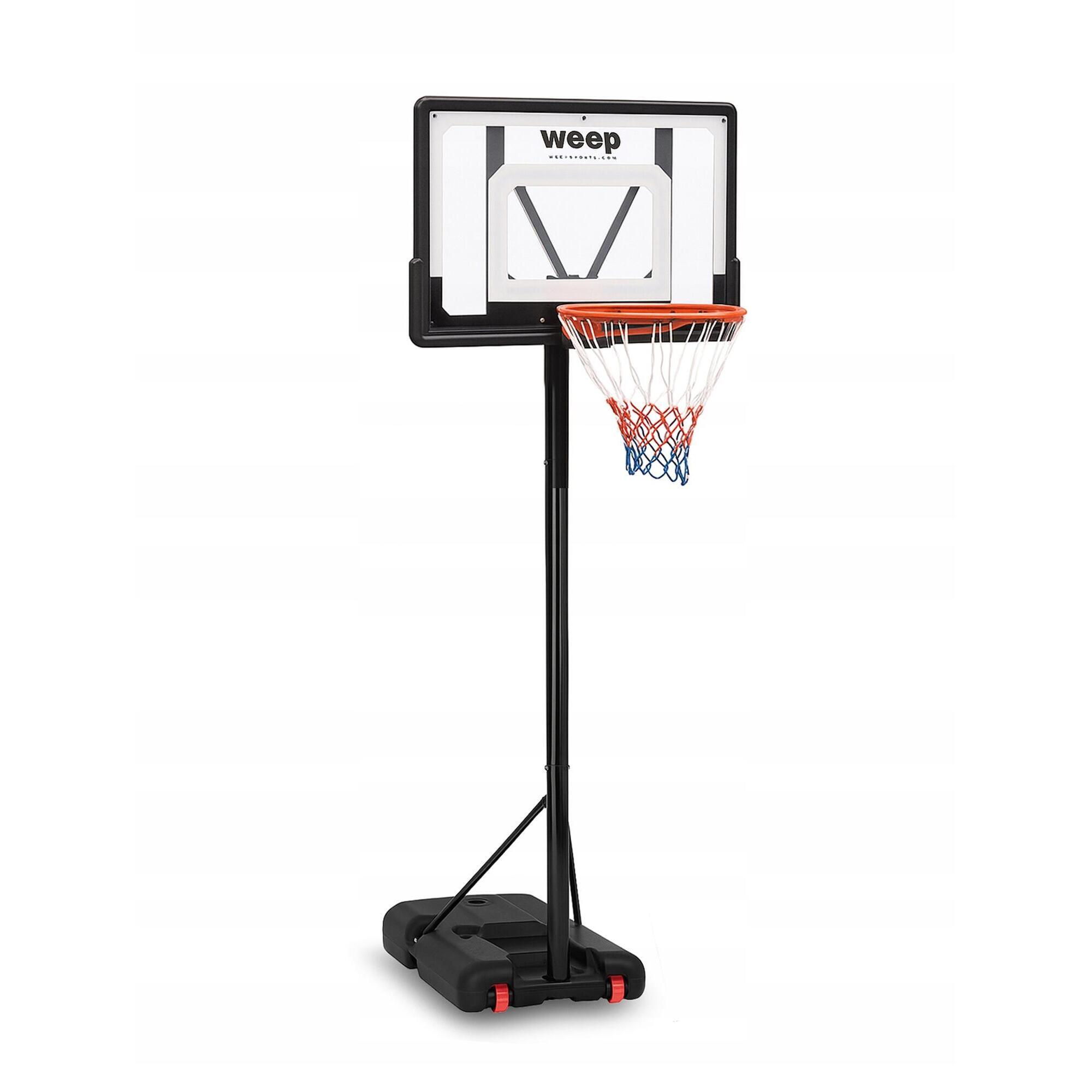 Zestaw do koszykówki kosz WEEP TN002 regulowany do 260cm mobilny 82x52cm