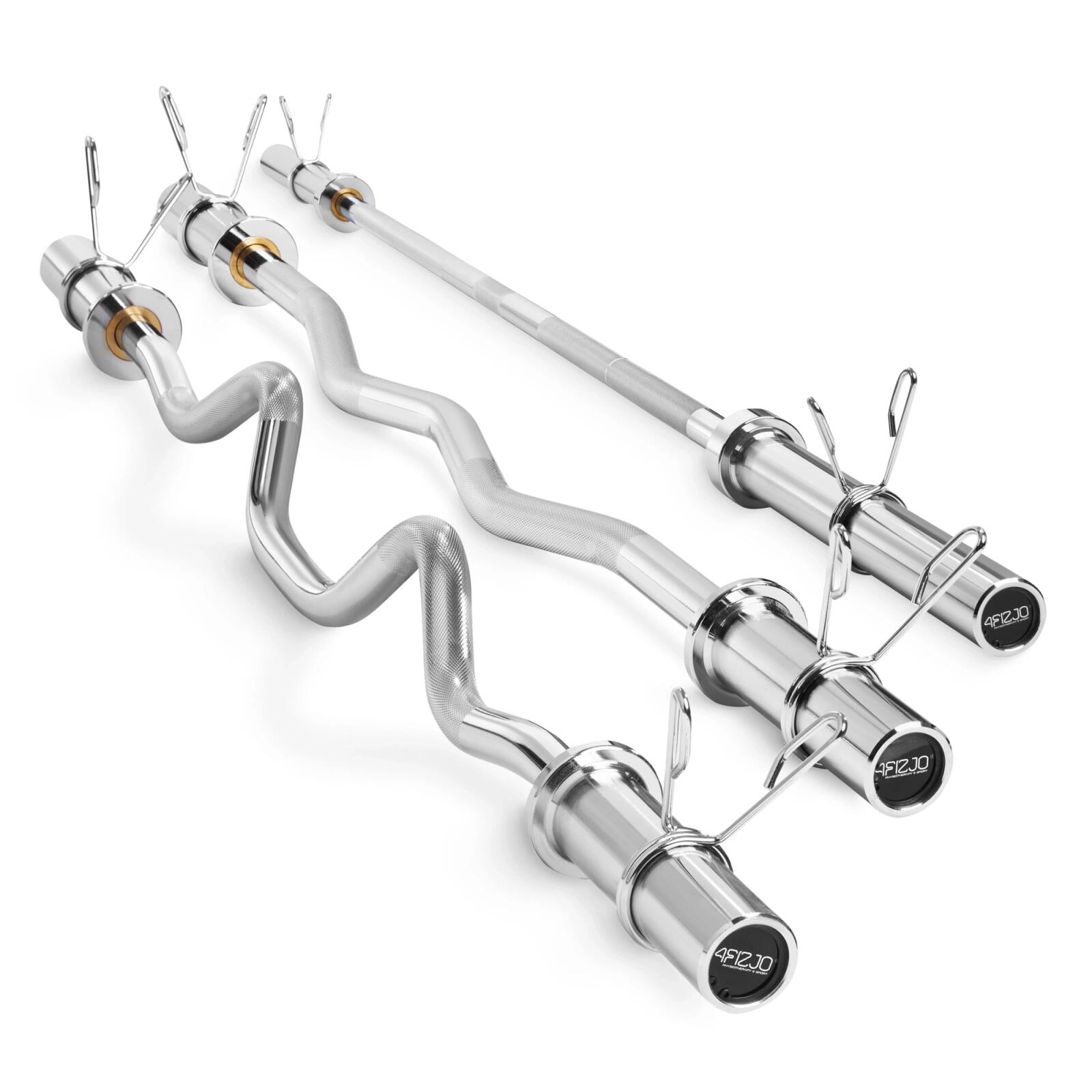 Zestaw olimpijski 3 sztangi - różne długości - 4FIZJO