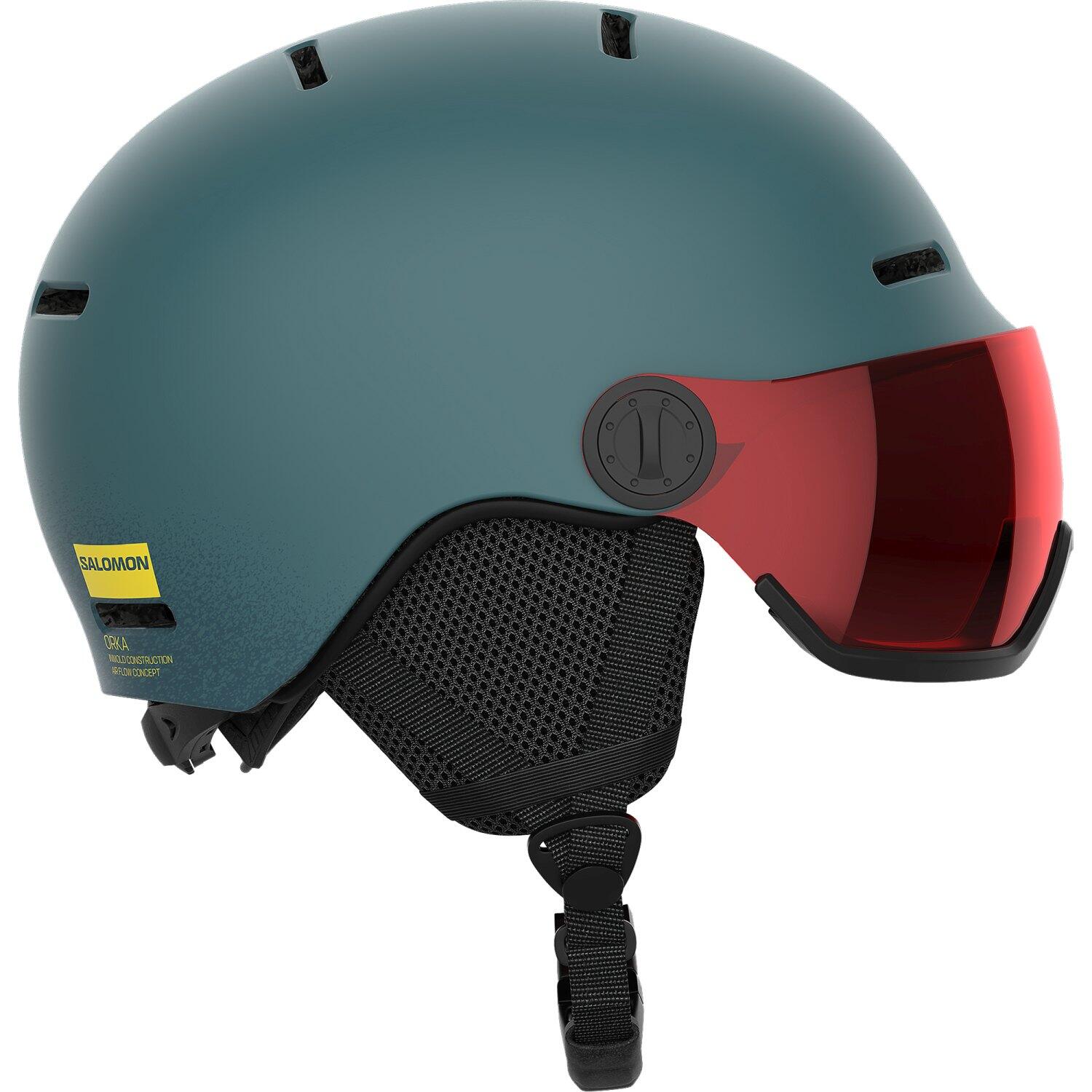 Sporty zimowe Kaski Salomon Orka Visor Junior Kask Narciarski - S - North