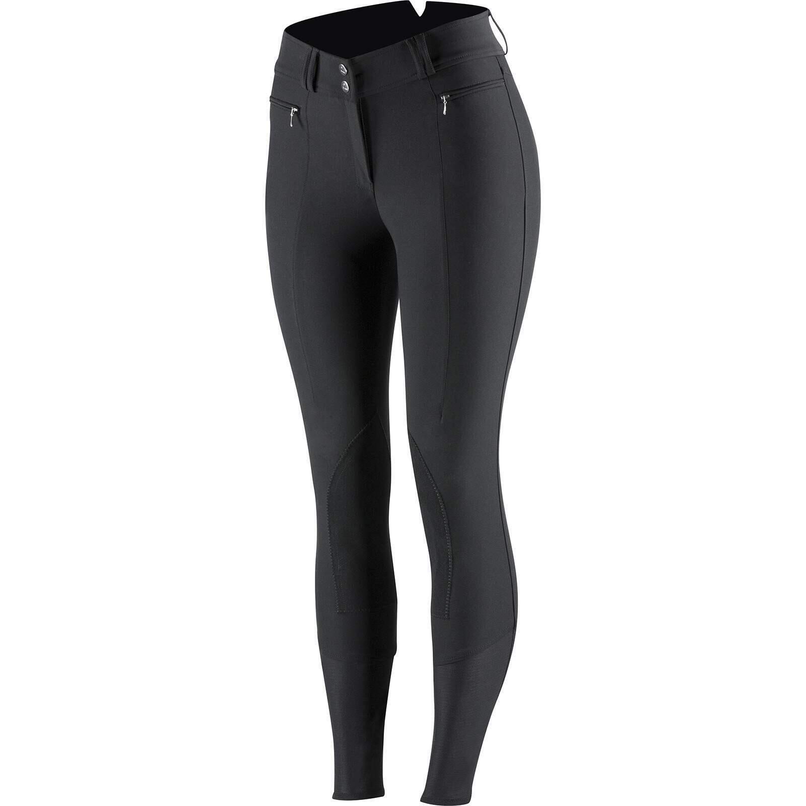 Damskie lekkie spodnie jeździeckie z elastycznej skóry Horze Angelina