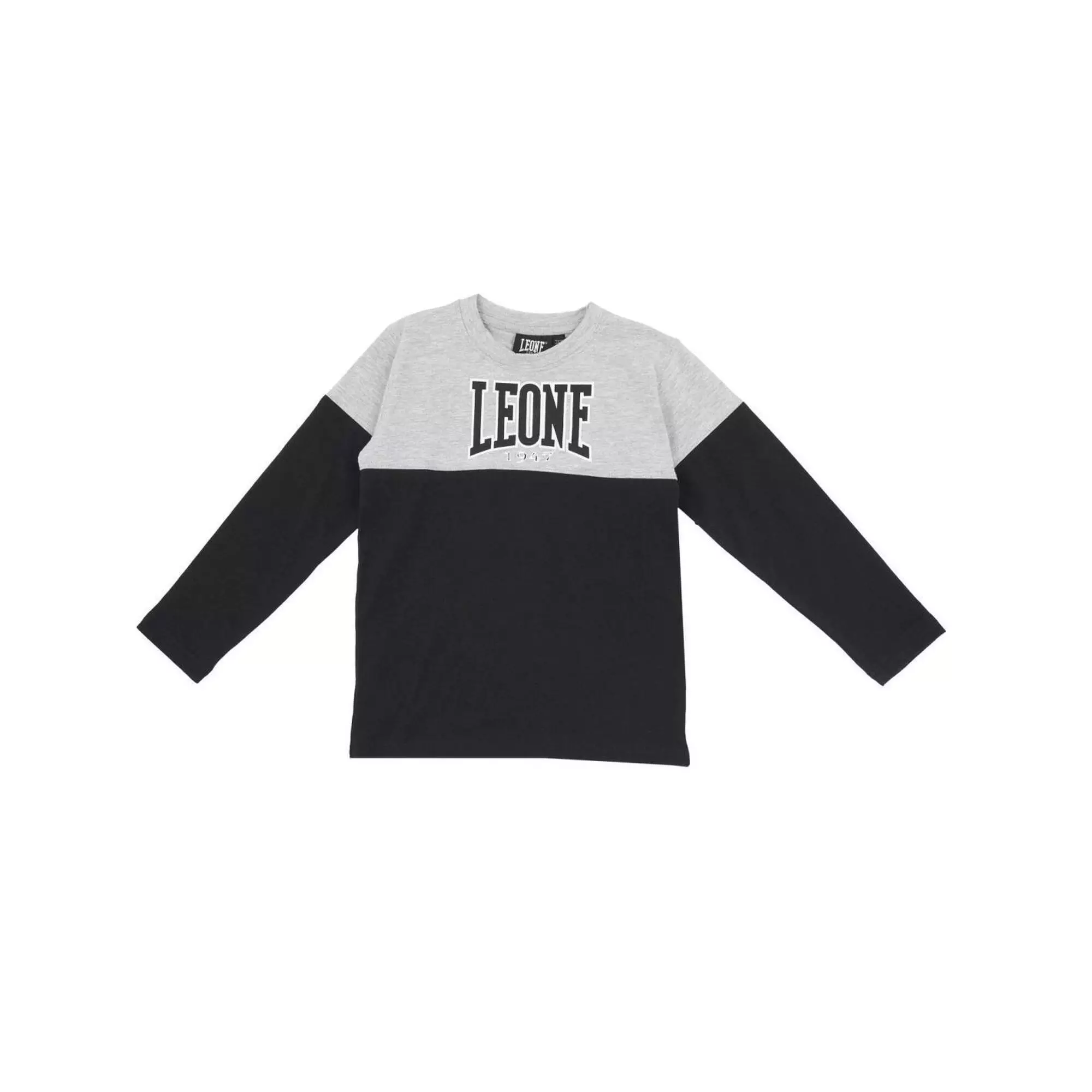 Pozioma, dwukolorowa koszulka dziecięca z długim rękawem klasy Junior