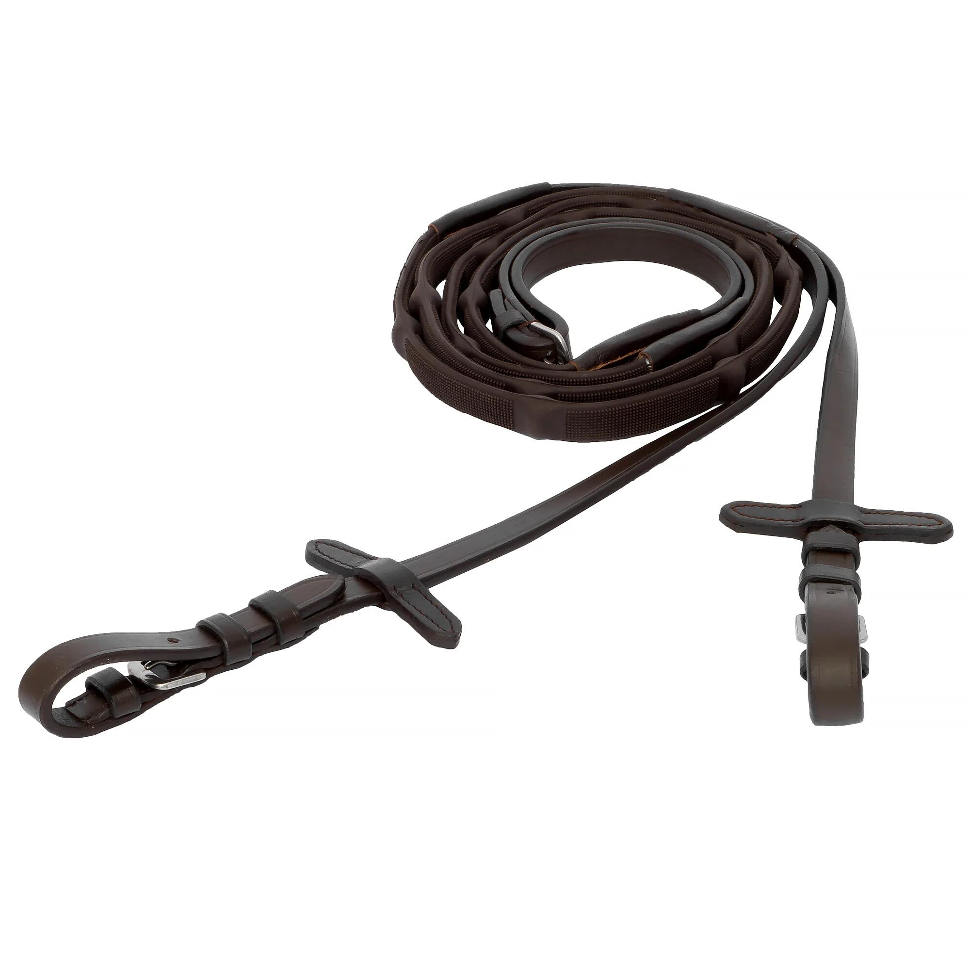 Wodze dla konia EQUESTRIAN QUEEN Magna gumowe