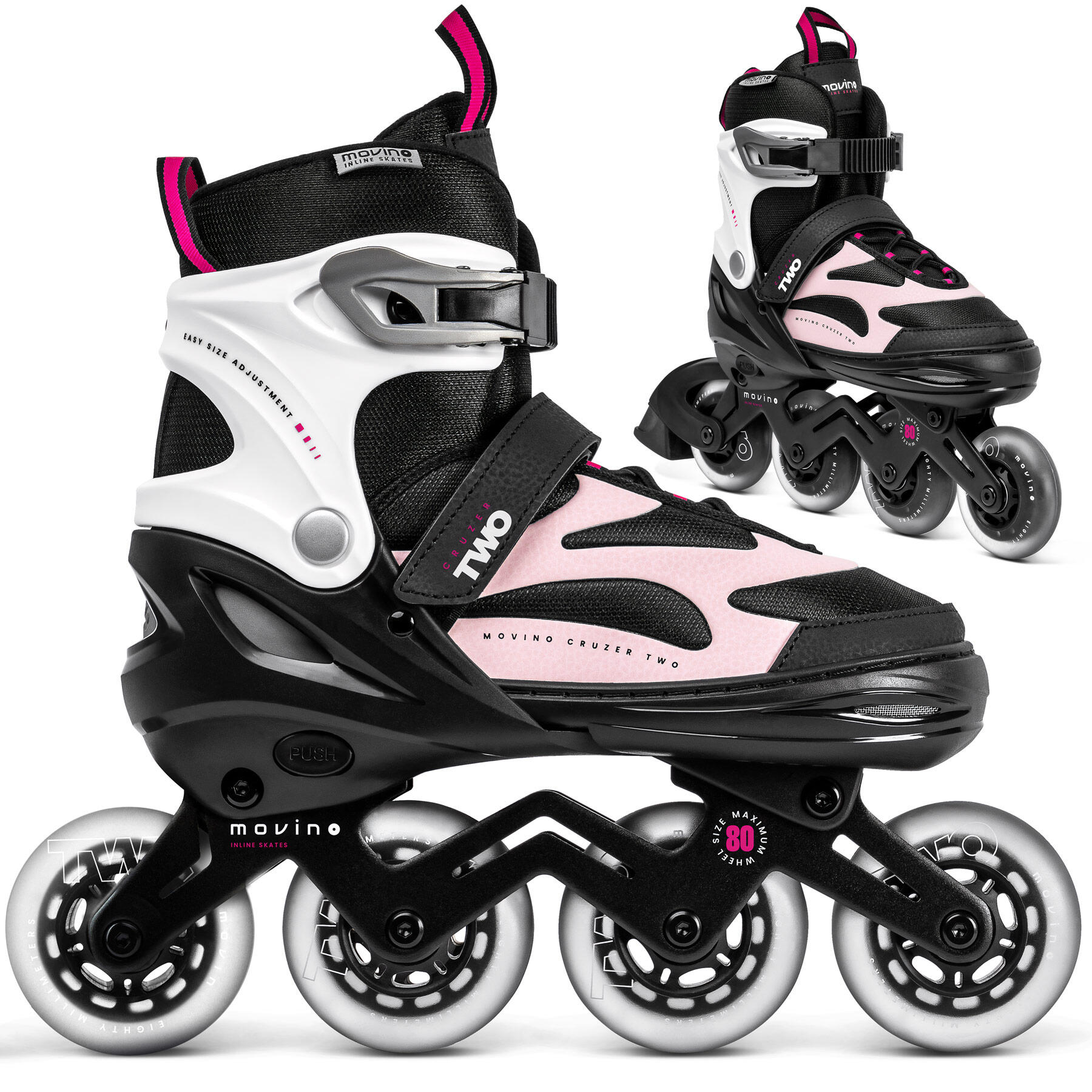 Rolki regulowane fitness damskie Movino Cruzer Two MOV-CRT754