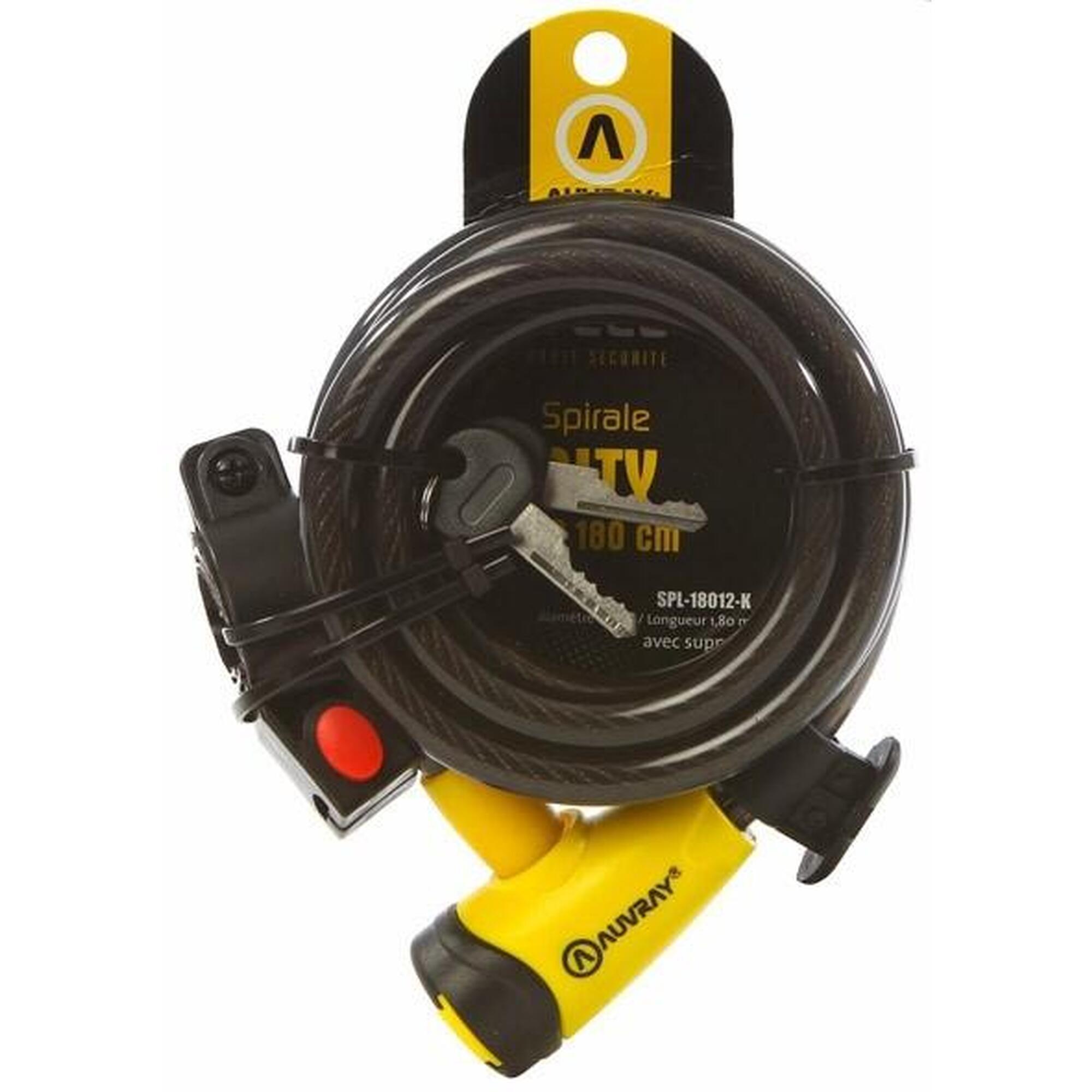 Zapięcie rowerowe Auvray City 12mm z zamkiem i uchwytem