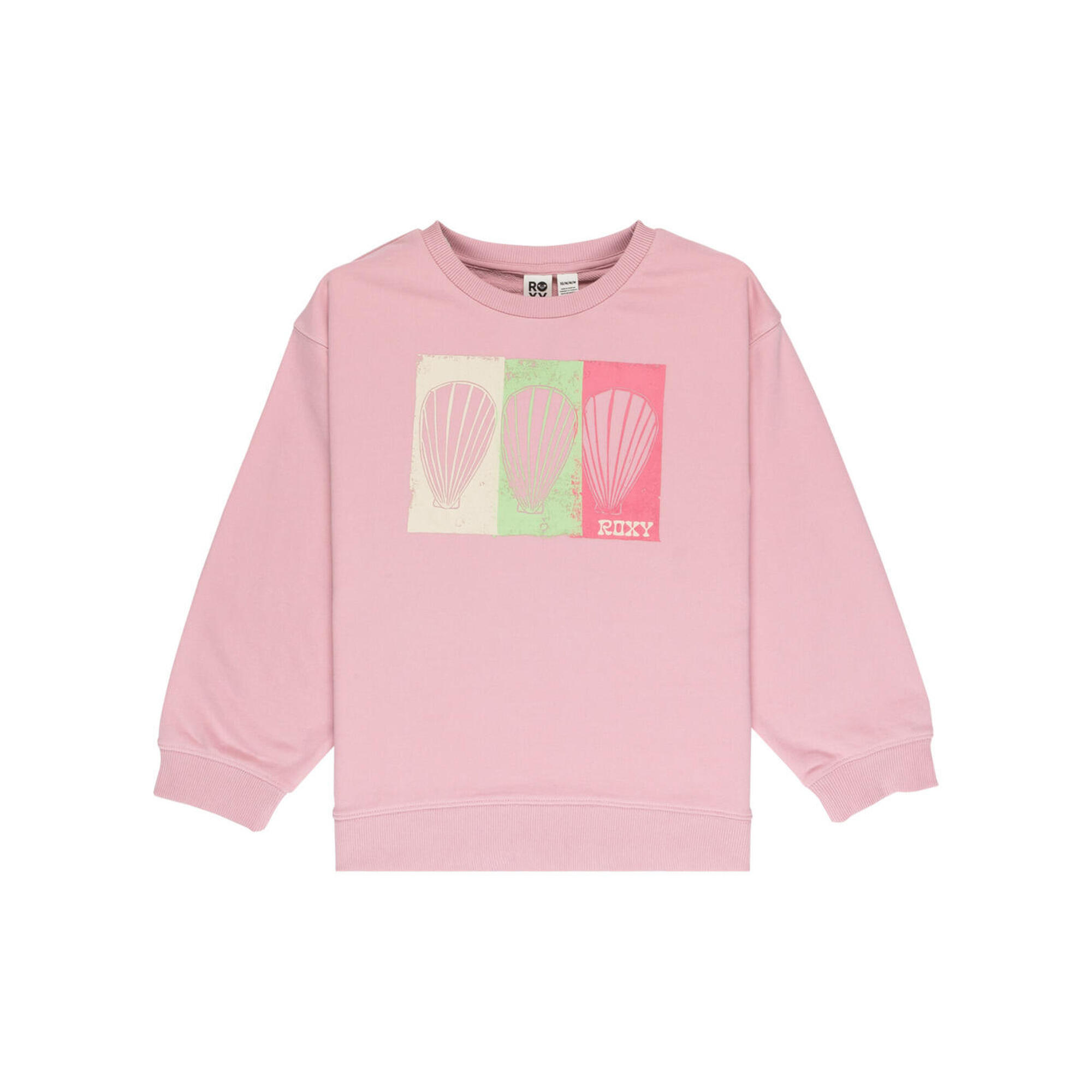 Bluza z okrągłym dekoltem dla Dziewczynki MORNING Różowy