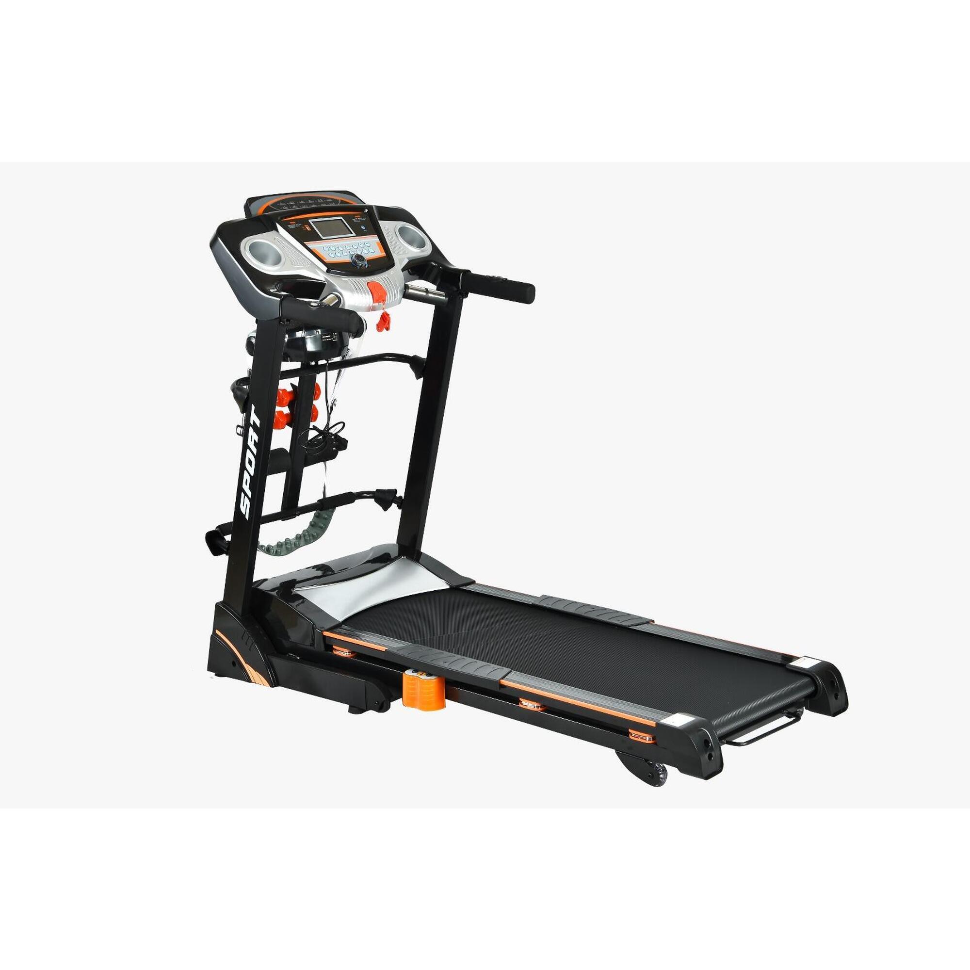 Bieżnia elektryczna domowa TS01 z masażerem i auto-kątem nachylenia do 16km/h