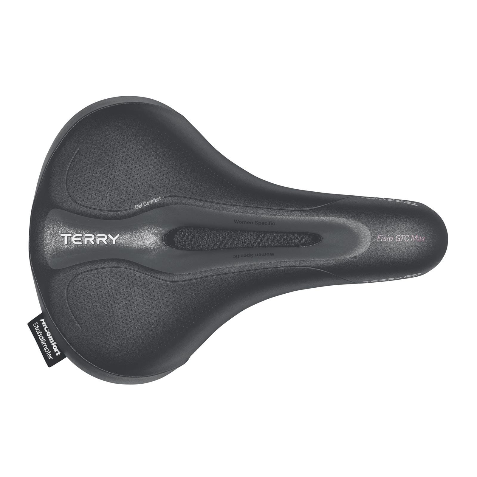 Siodełko Rowerowe Fisio Gtc Max Żelowe Damskie Czarne