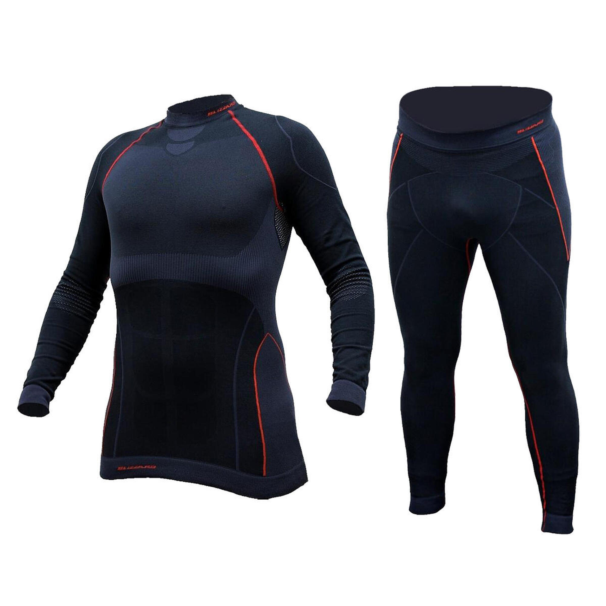 Bielizna termoaktywna męska Blizzard Mens Long antracyt/red M/L