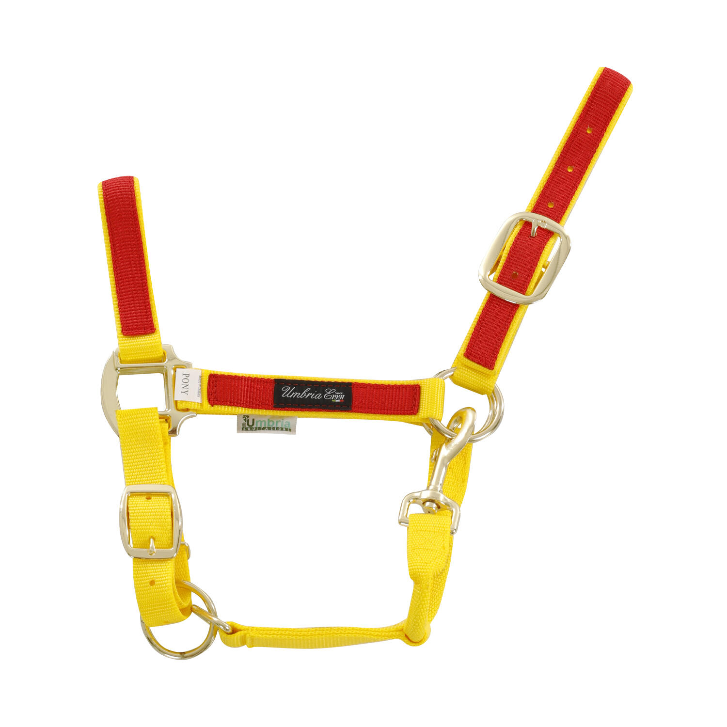 Smycz dla konia z kolorowego nylonu Umbria Equitazione