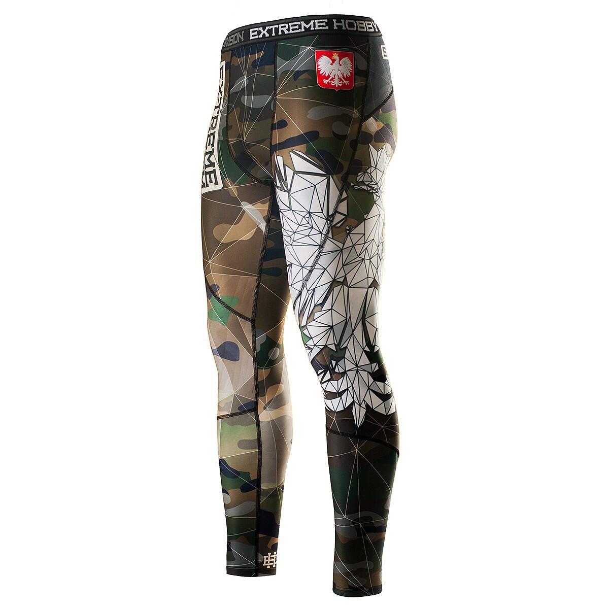 Legginsy sportowe męskie EXTREME HOBBY POLSKA camo