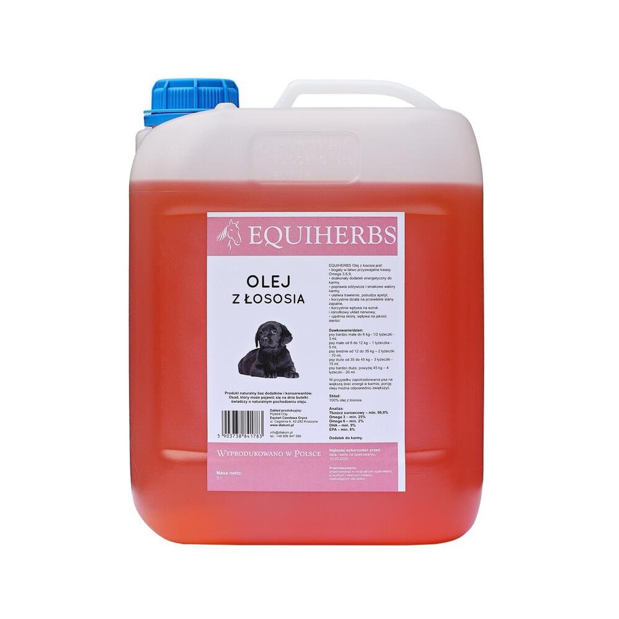 Olej z łososia dla psów EQUIHERBS