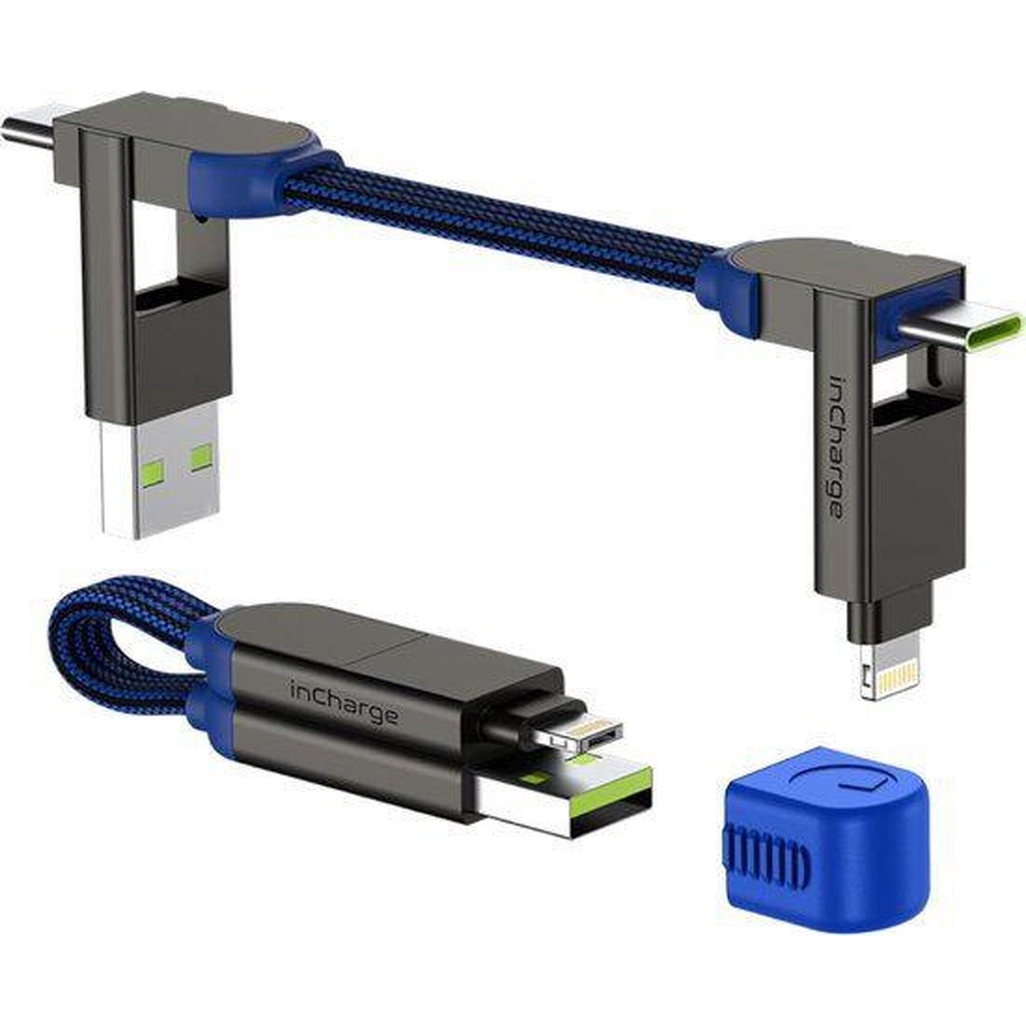 Uniwersalny kabel do iPhone'a, Androida Rolling Square inCharge X USB C