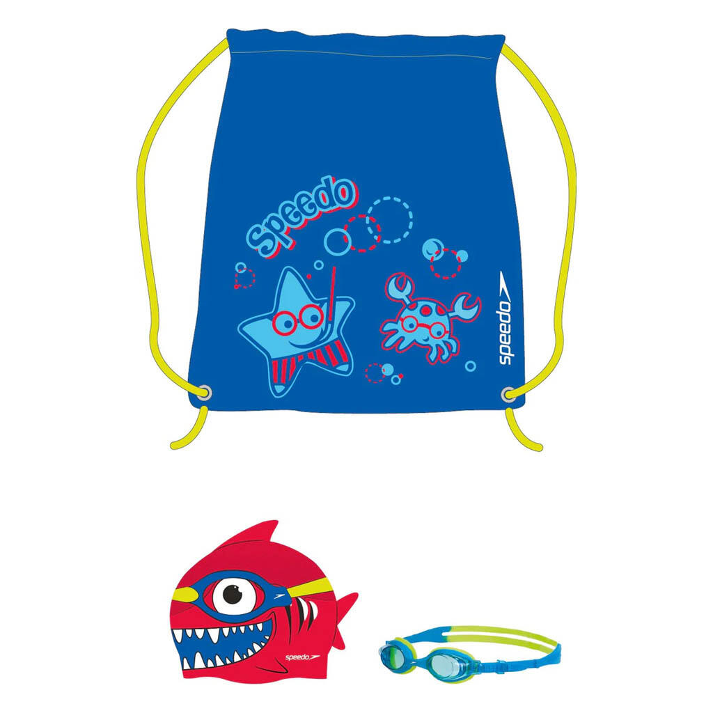 Zestaw dziecięcy okularki czepek worek SPEEDO SEA SQUAD SWIM BAG